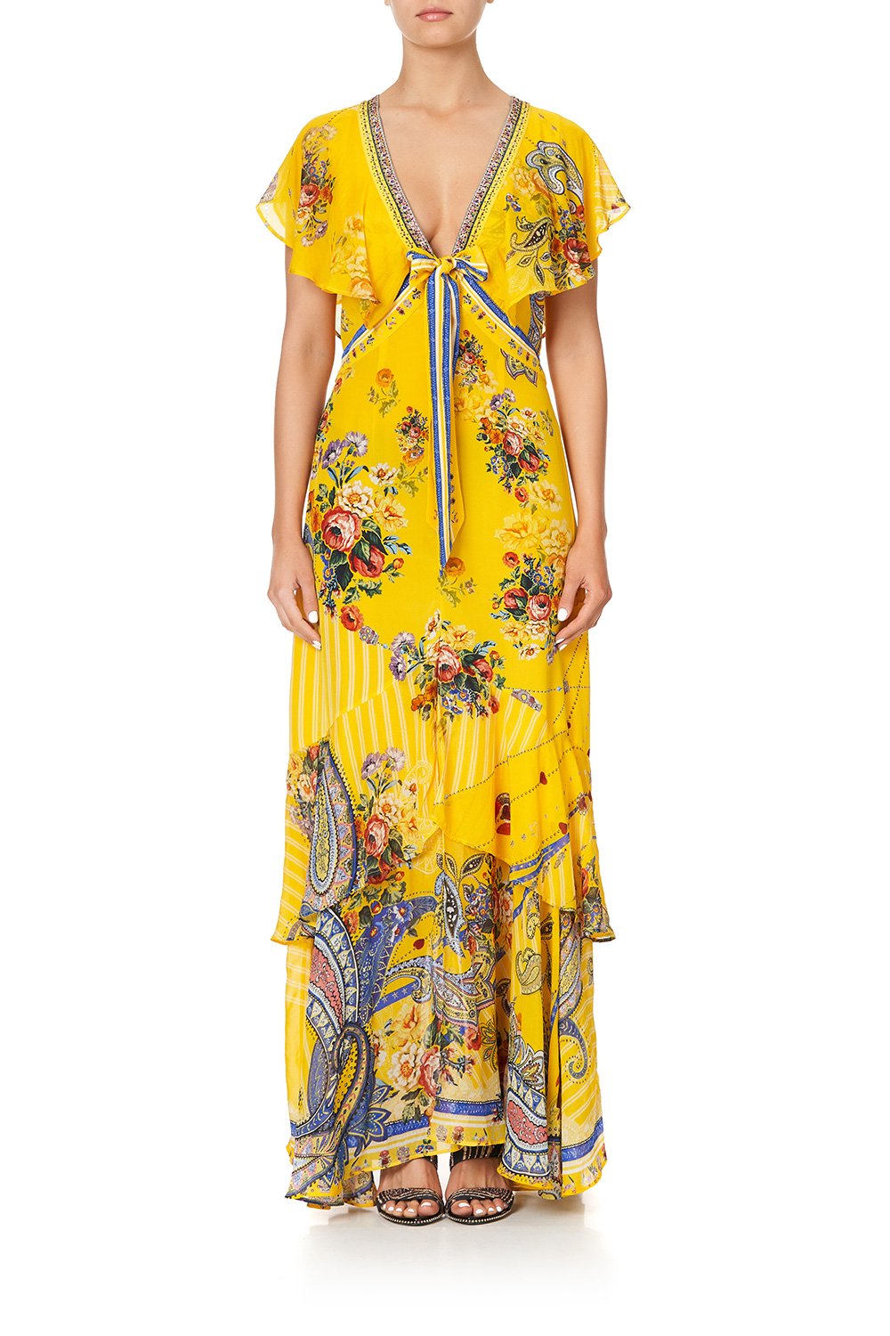 TIE FRONT MAXI WITH SPLIT OWN MUSE