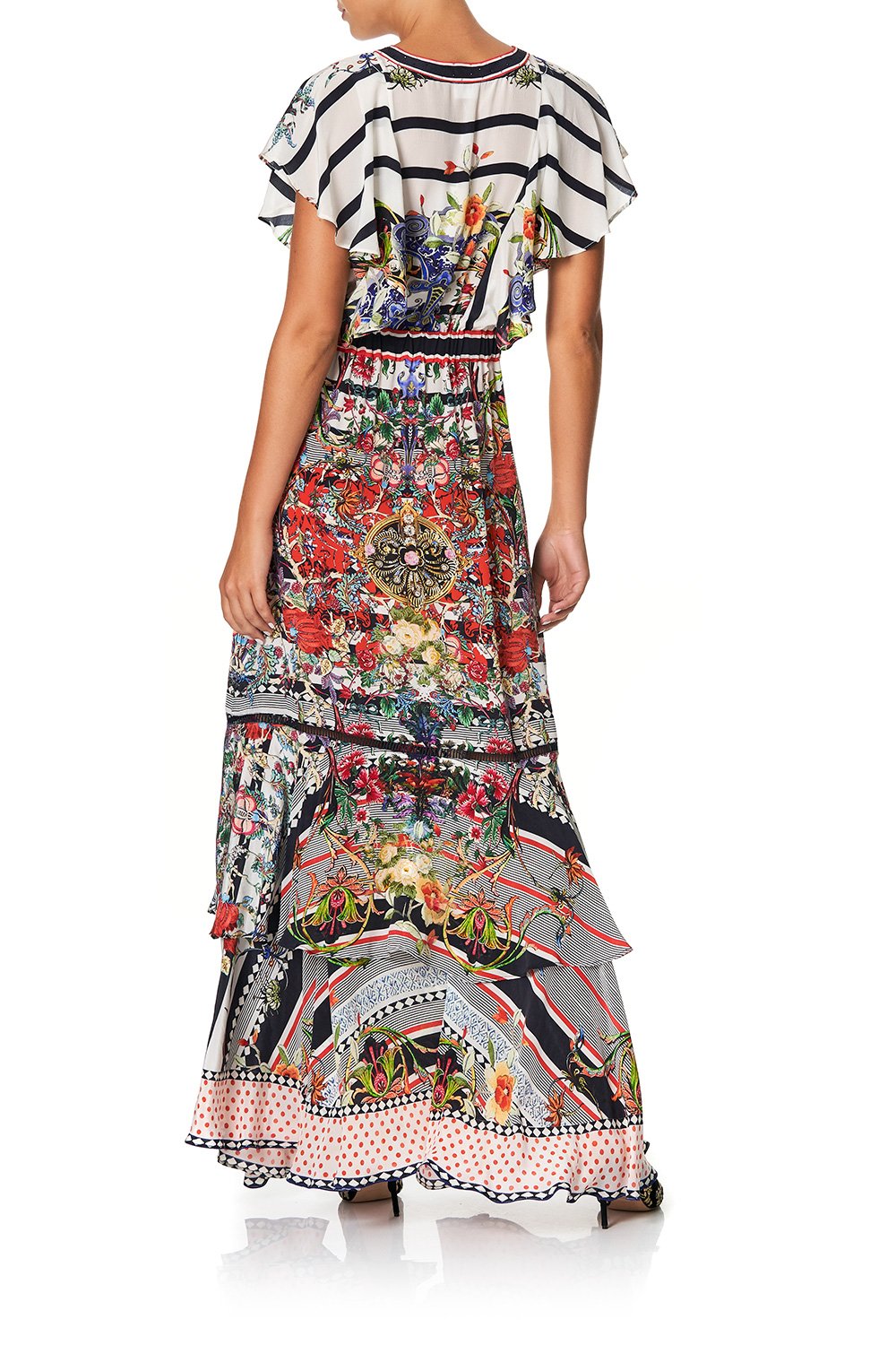 TIE FRONT MAXI WITH SPLIT JOIE DE VIVRE