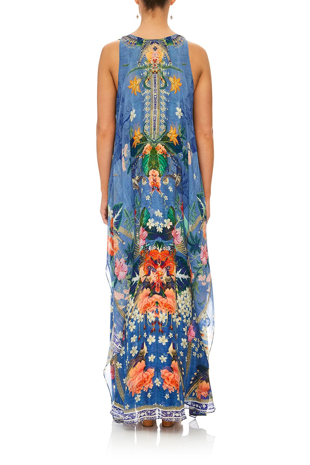 CAMILLA FARAWAY FLORALS TIE FRONT MULTI WEAR DRESS