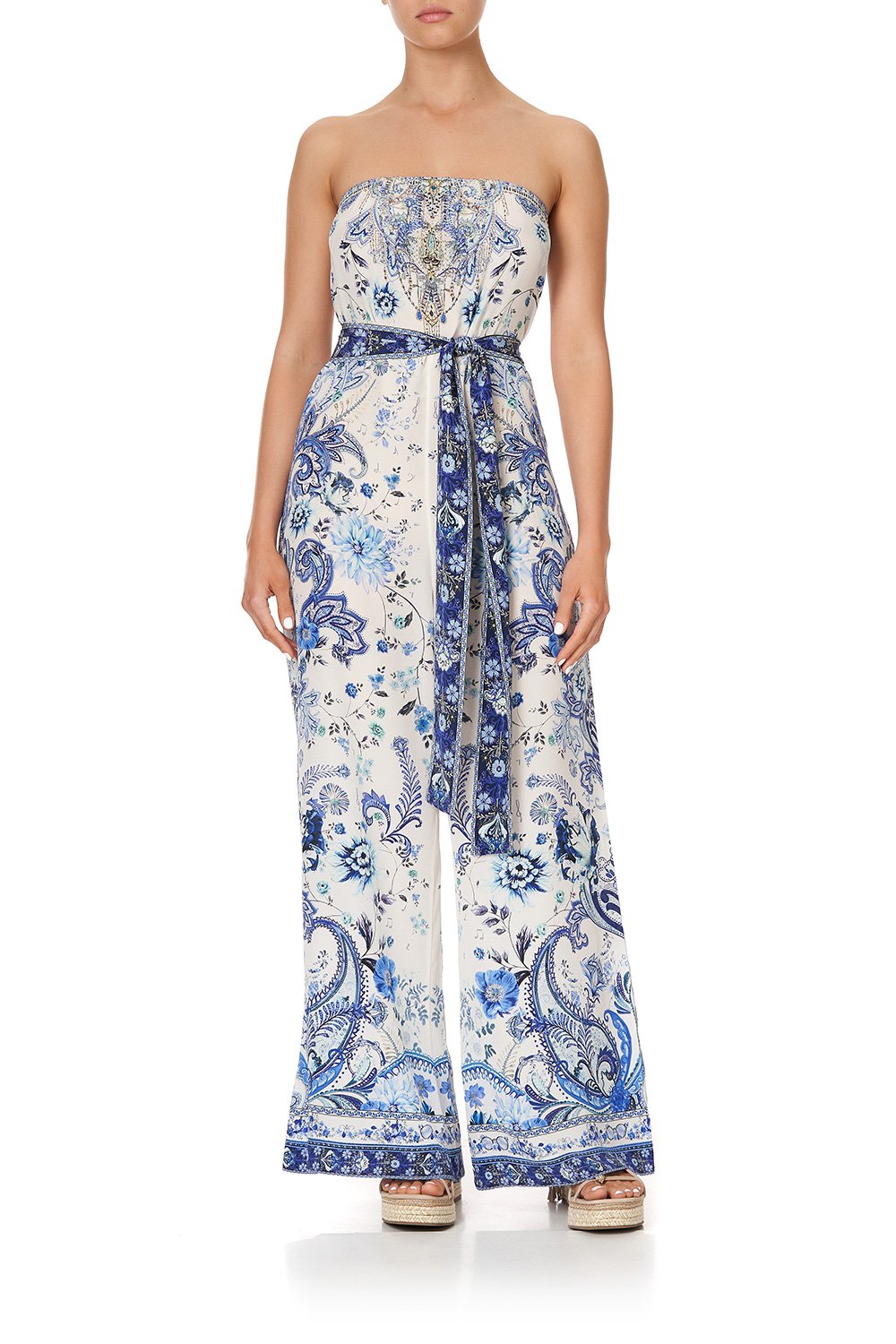 TIE WAIST STRAPLESS JUMPSUIT TALKING ABOUT A REVOLUTION