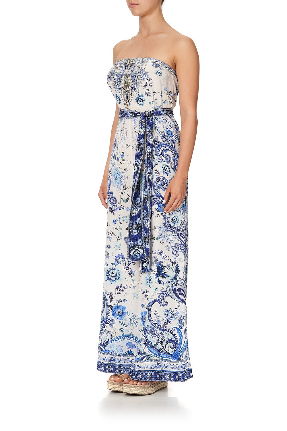 TIE WAIST STRAPLESS JUMPSUIT TALKING ABOUT A REVOLUTION