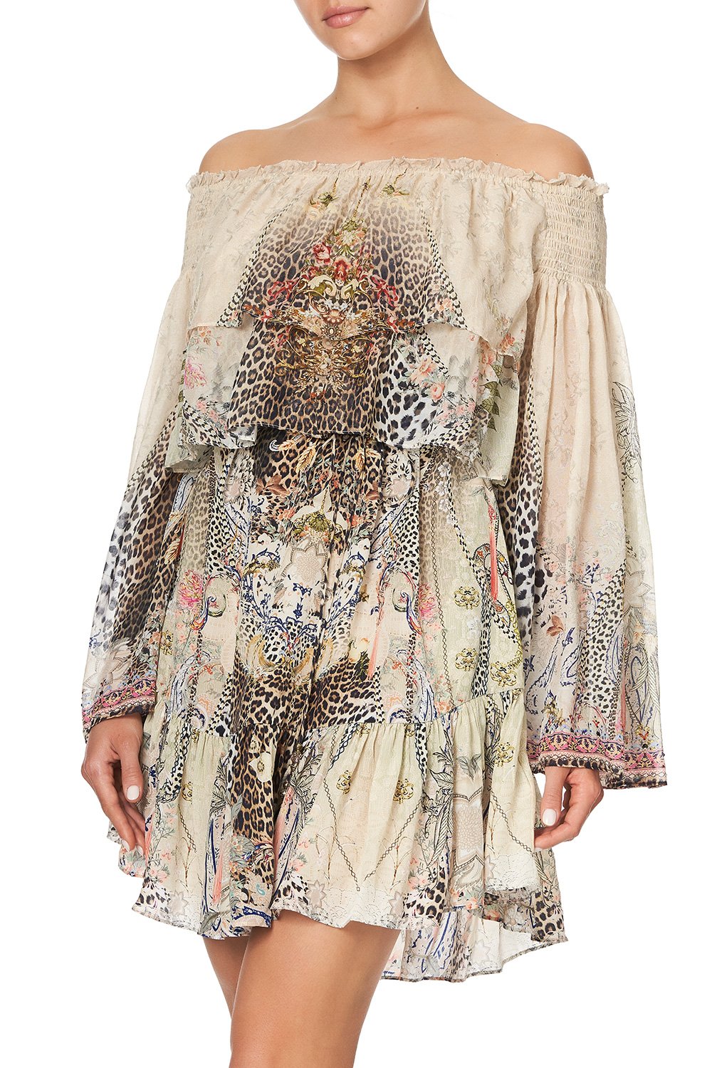 TIERED RUFFLE DRESS FOREVER FOREVER