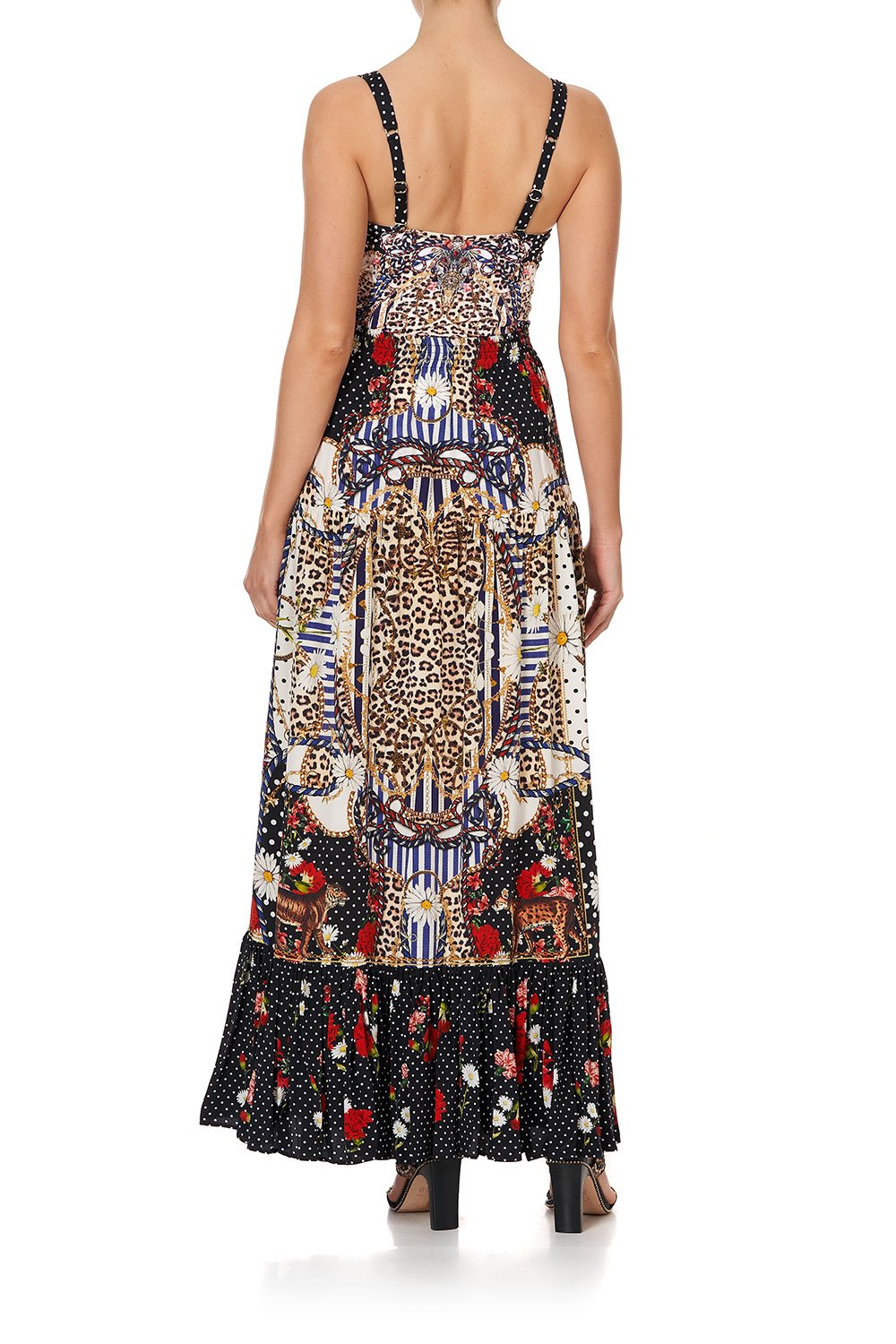 TIERED SKIRT WITH TIE UP DETAIL DEAR BRIGITTE