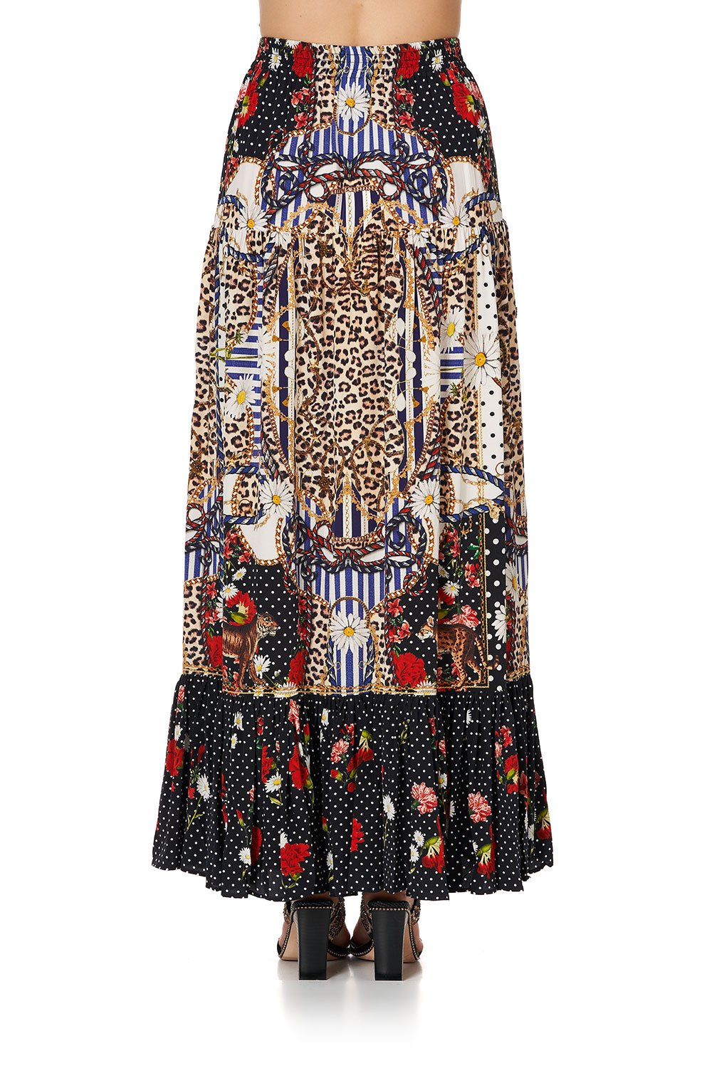 TIERED SKIRT WITH TIE UP DETAIL DEAR BRIGITTE