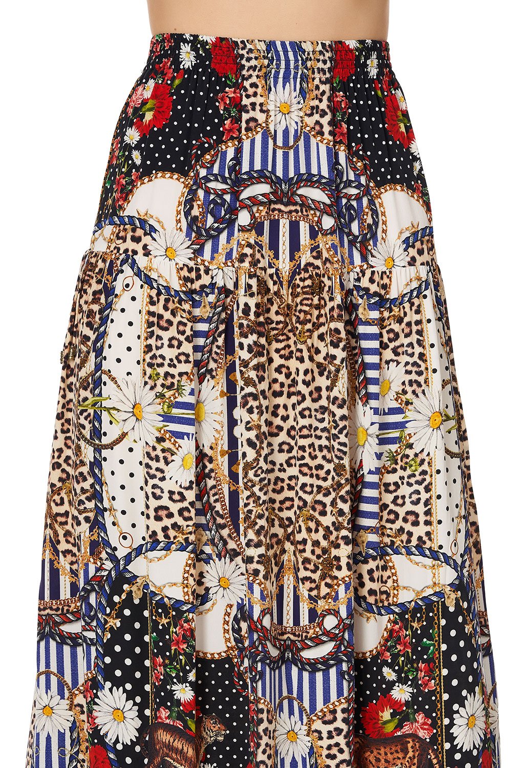 TIERED SKIRT WITH TIE UP DETAIL DEAR BRIGITTE