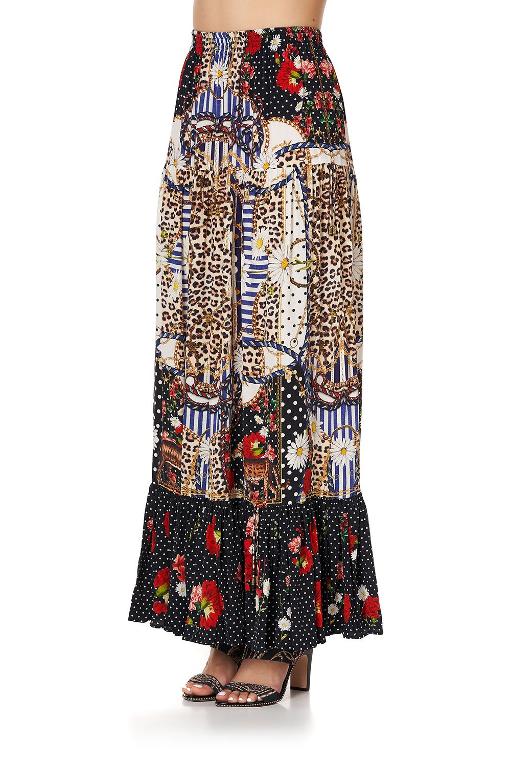 TIERED SKIRT WITH TIE UP DETAIL DEAR BRIGITTE