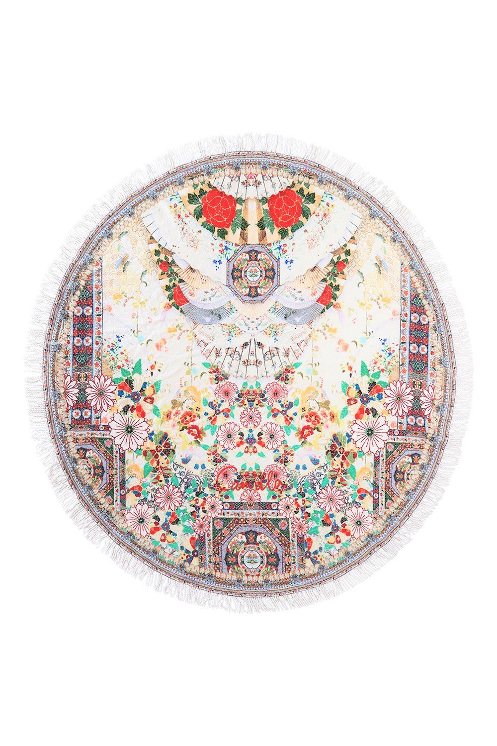 CAMILLA ROUND TOWEL W/ FRINGE TIME AFTER TIME