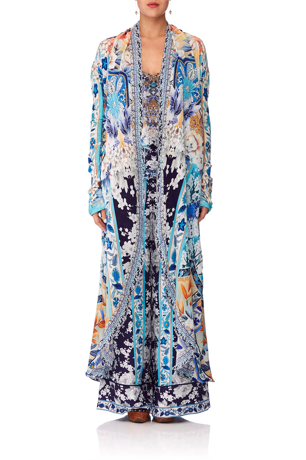 CAMILLA TOKYO TRIBE LONG CASUAL JACKET W POCKETS