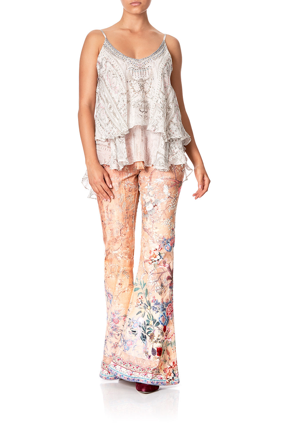 DOUBLE LAYERED CAMI CRYSTAL CASTLE