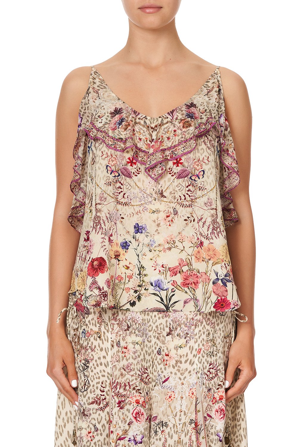 TOP WITH NECKLINE FRILL DRIFTING DREAMER