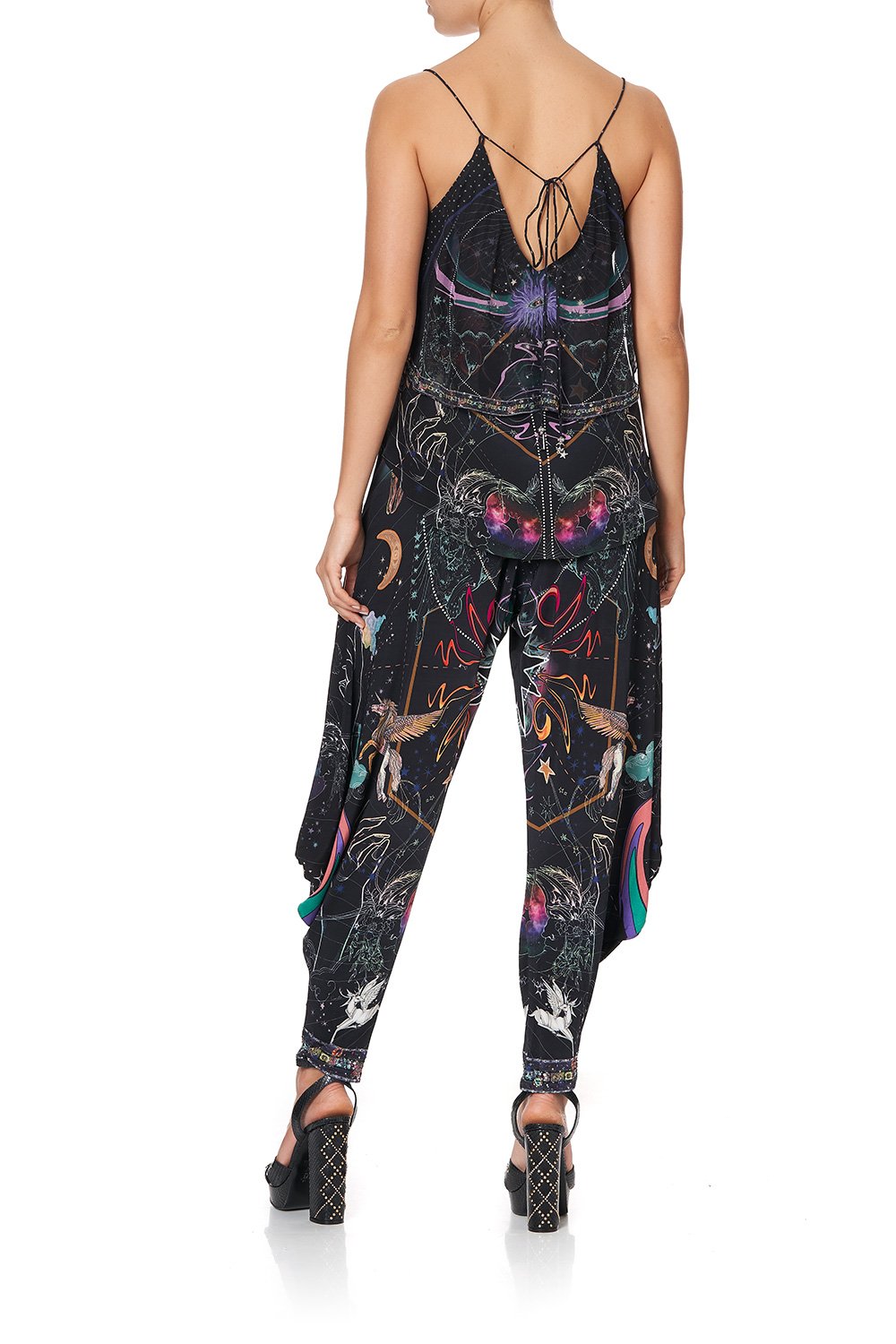 TOP WITH NECKLINE FRILL MIDNIGHT MOON HOUSE