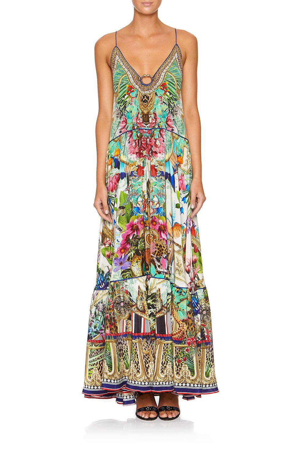 CAMILLA U-RING MAXI DRESS CHAMPAGNE COAST