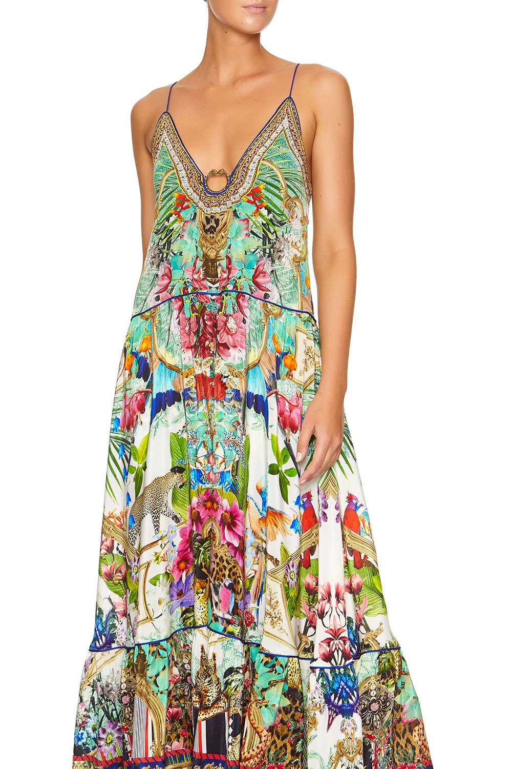 CAMILLA U-RING MAXI DRESS CHAMPAGNE COAST