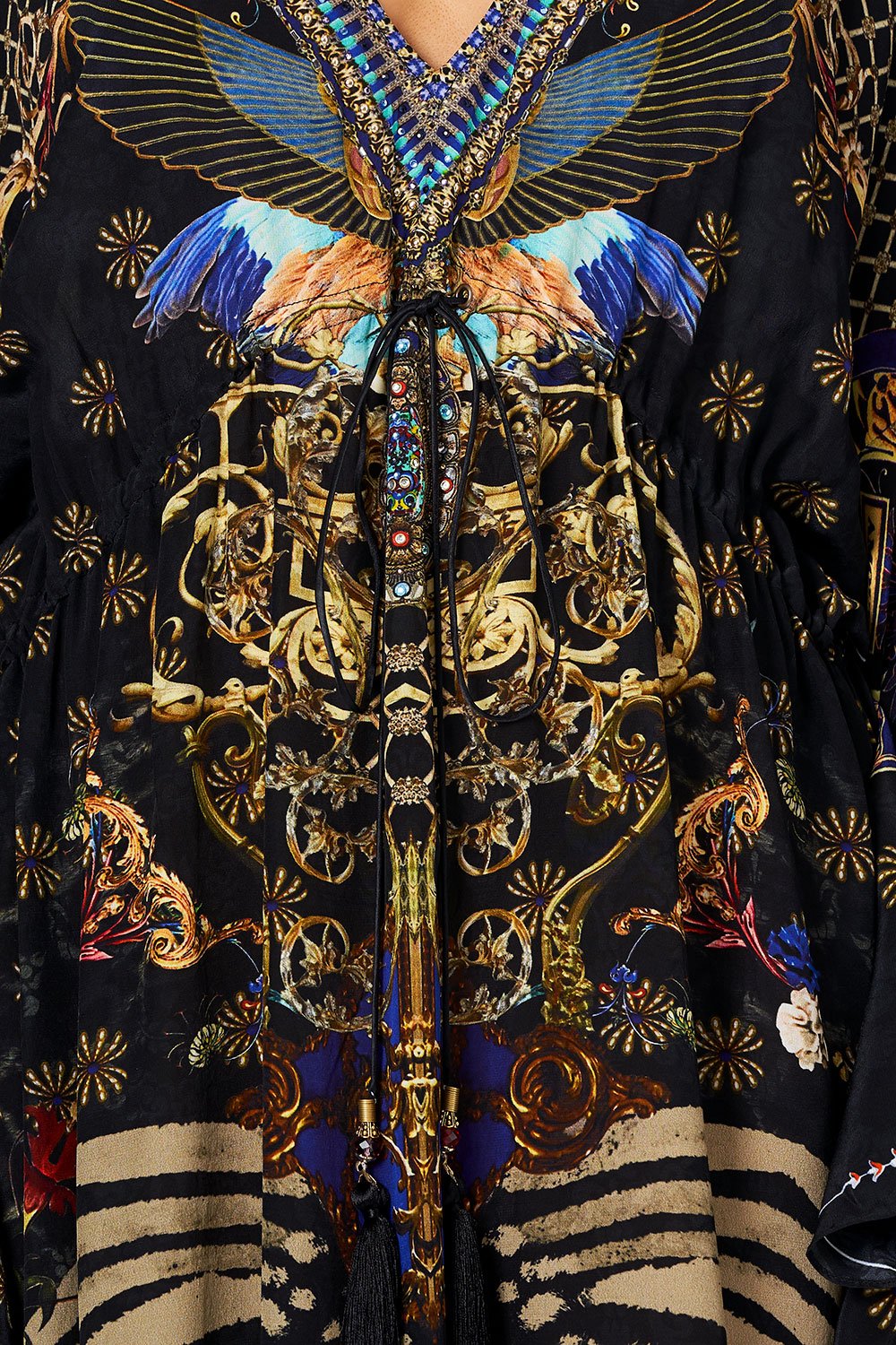 V-NECK KAFTAN WITH TIE WAIST THE NIGHT WE MET