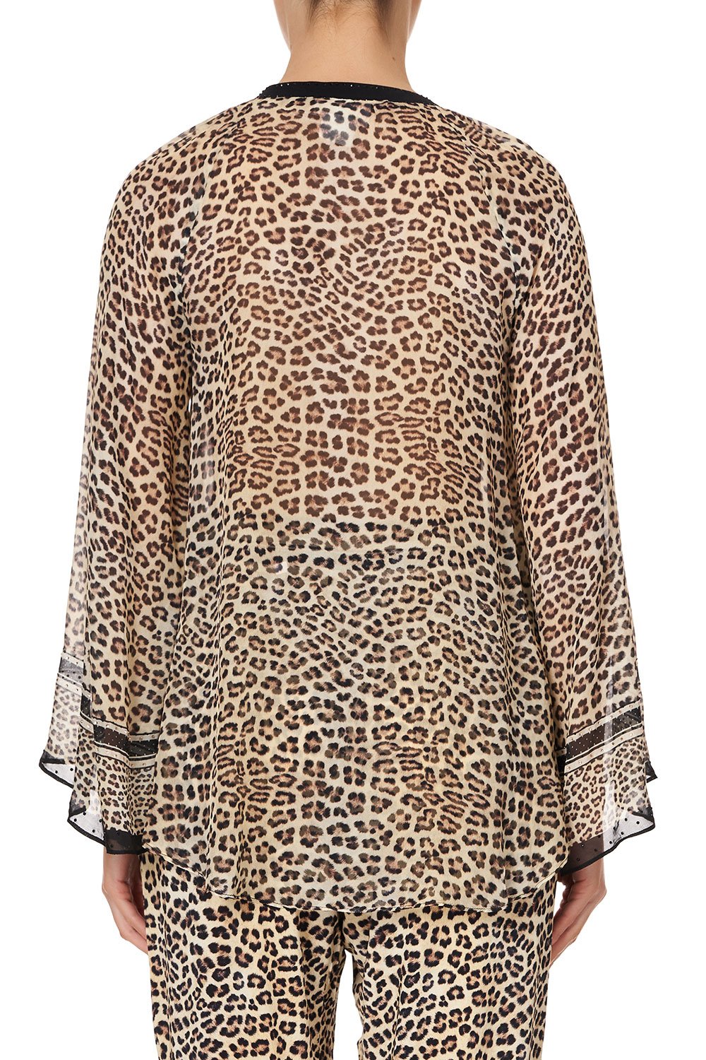 V NECK BLOUSE WITH NECKBAND SEX KITTEN