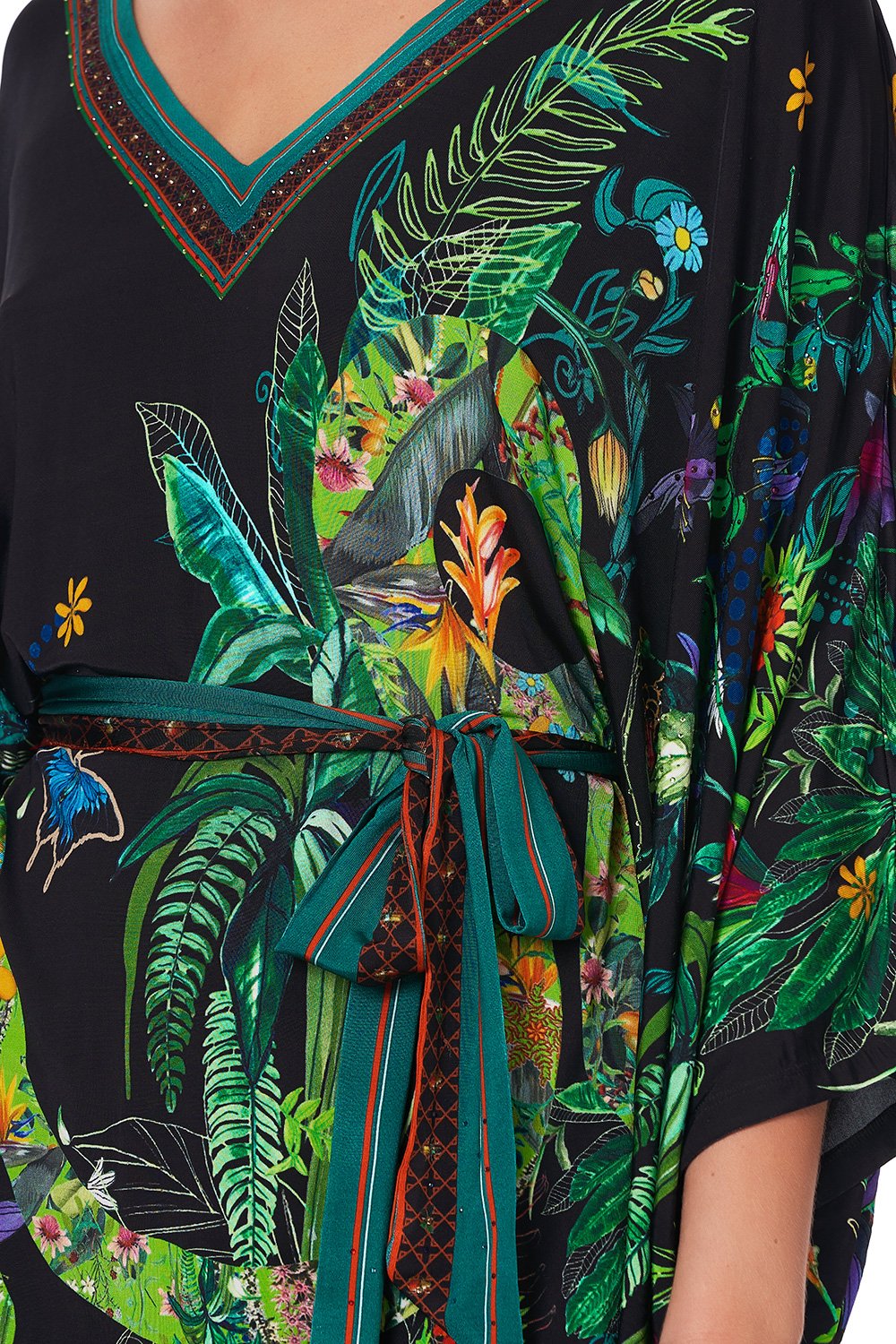 V NECK JERSEY SHORT KAFTAN TIE RIVER CRUISE