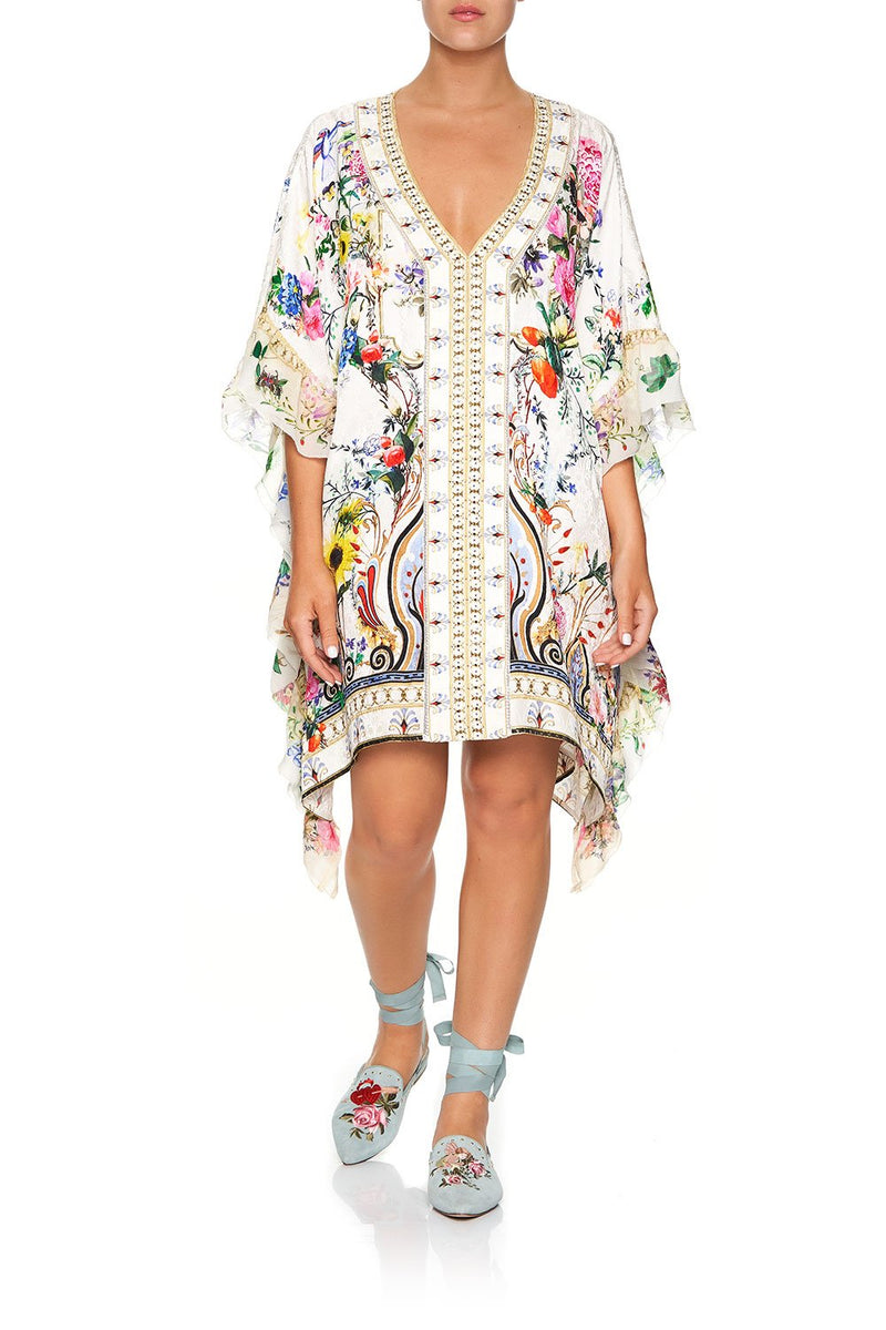 SHORT V NECK RUFFLE KAFTAN SWEET HOME ALEXANDRIA