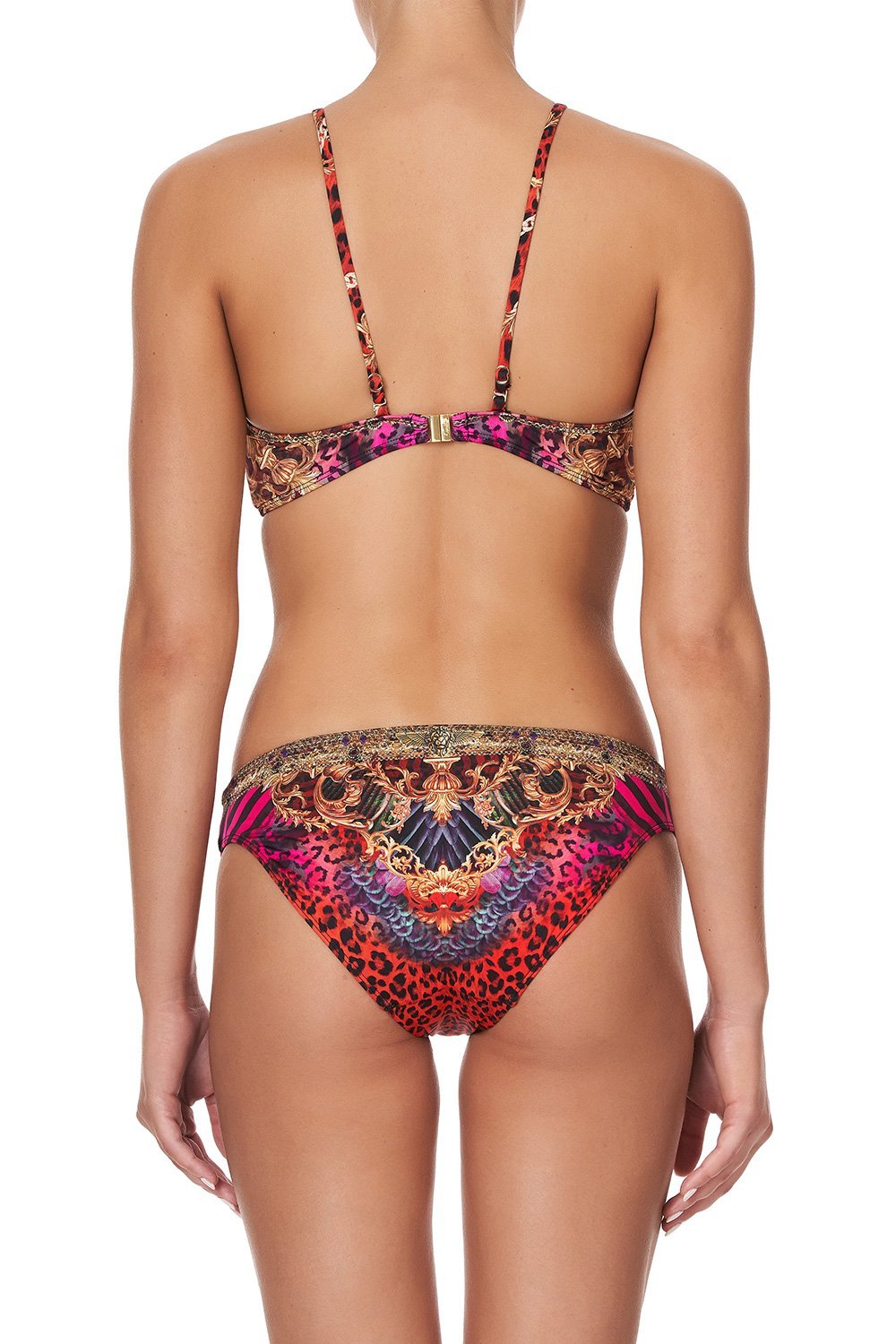 V NECK ROUCHED BANDEAU SLAVE TO THE RHYTHM