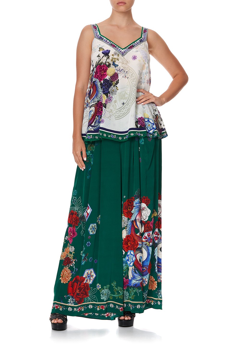 V-NECK STRAP TOP GENTLE MOON