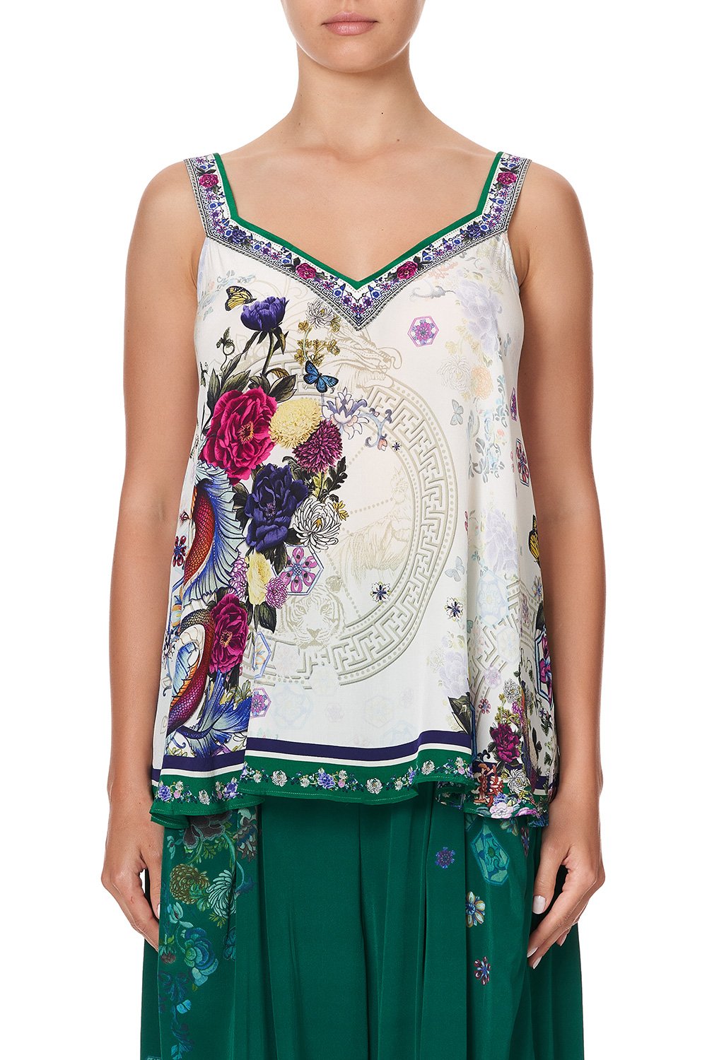 V-NECK STRAP TOP GENTLE MOON