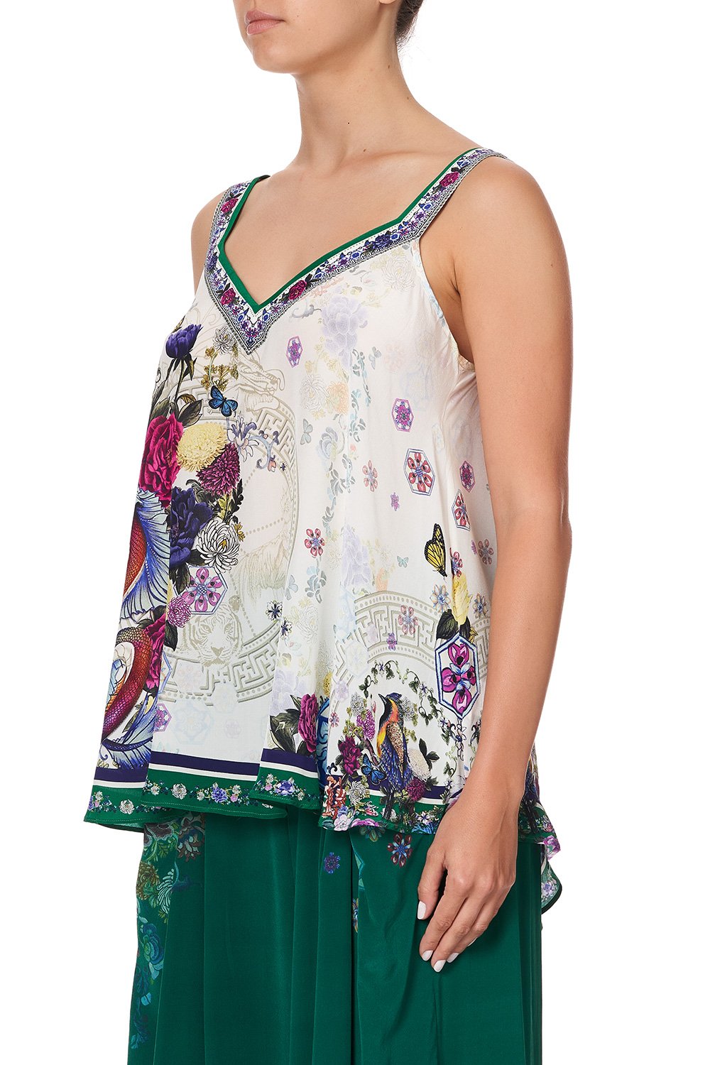 V-NECK STRAP TOP GENTLE MOON