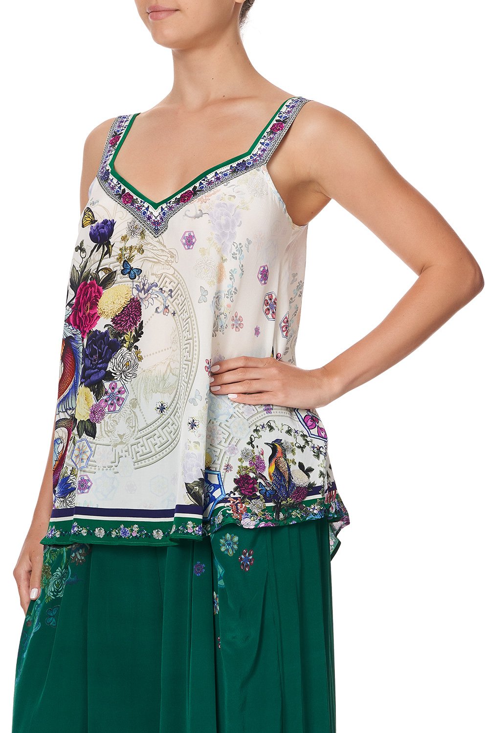 V-NECK STRAP TOP GENTLE MOON