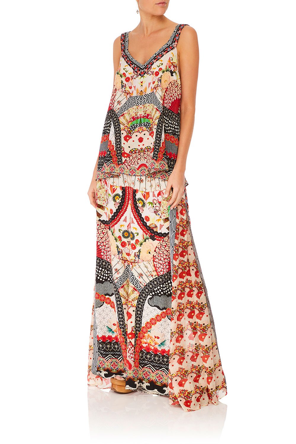 CAMILLA VINTAGE VIXEN V-NECK STRAP TOP