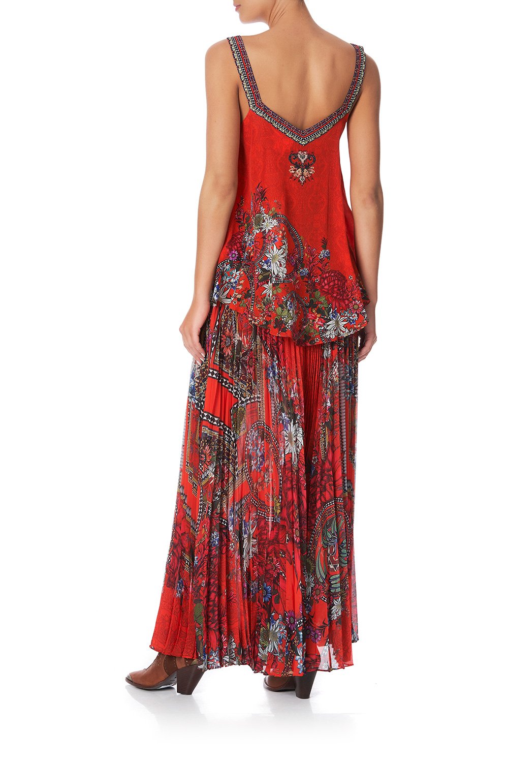 V-NECK STRAP TOP WONDERING WARATAH