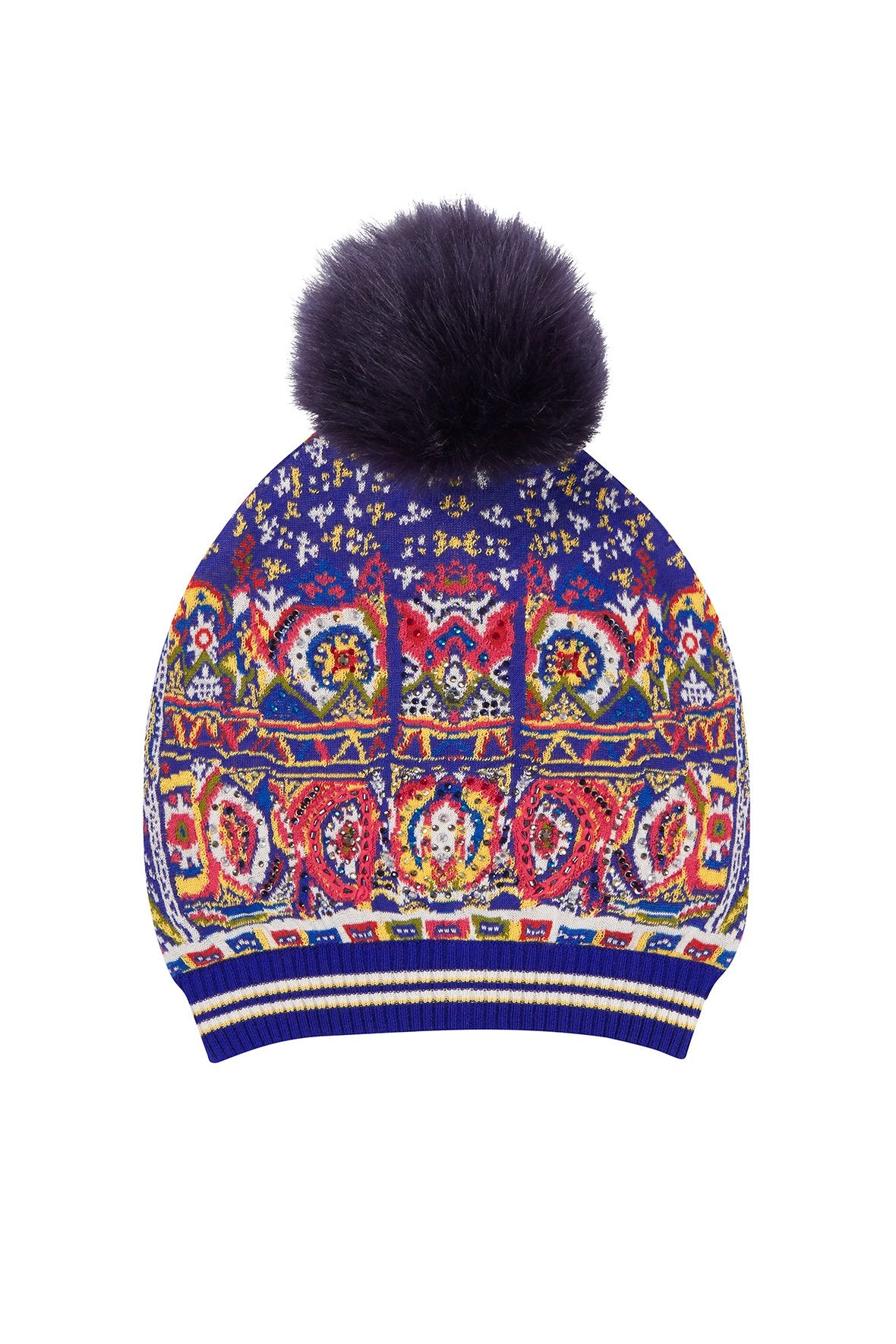 WHERE YOULL FIND ME BEANIE W DETACHABLE POM POM