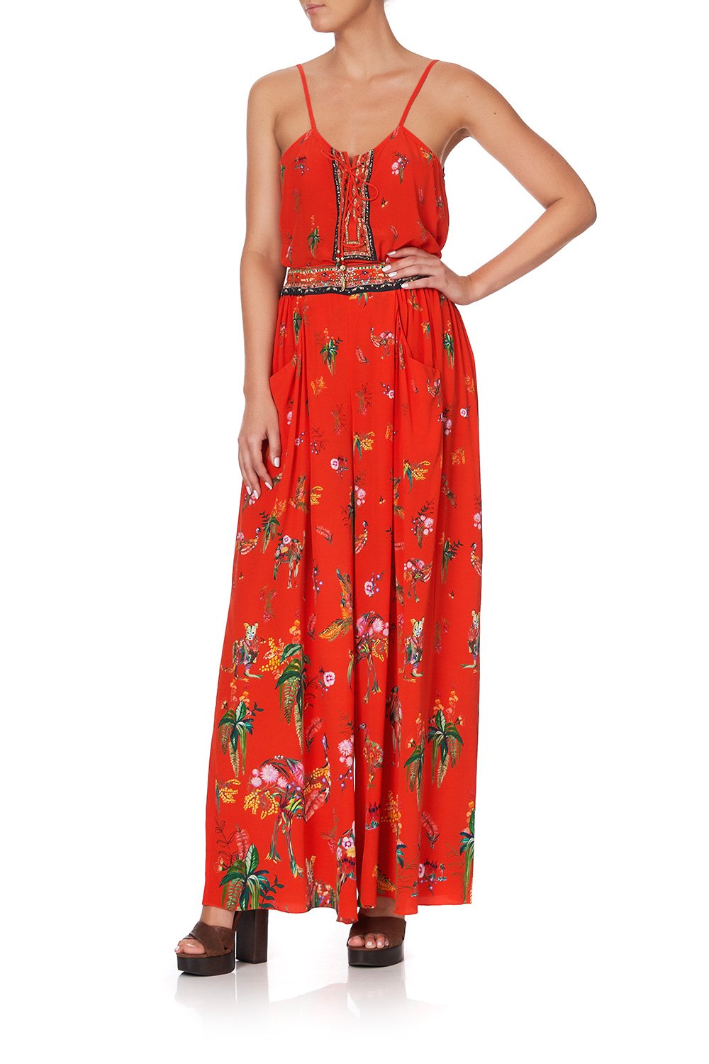 WIDE LEG PANT WITH GATHERED POCKETS CINEMA PARADISO