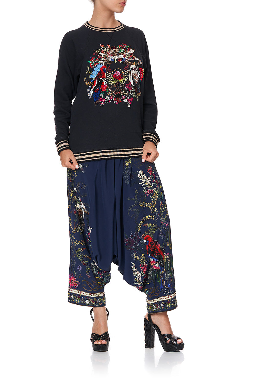 RAGLAN SLEEVE SWEATER WINGS IN ARMS