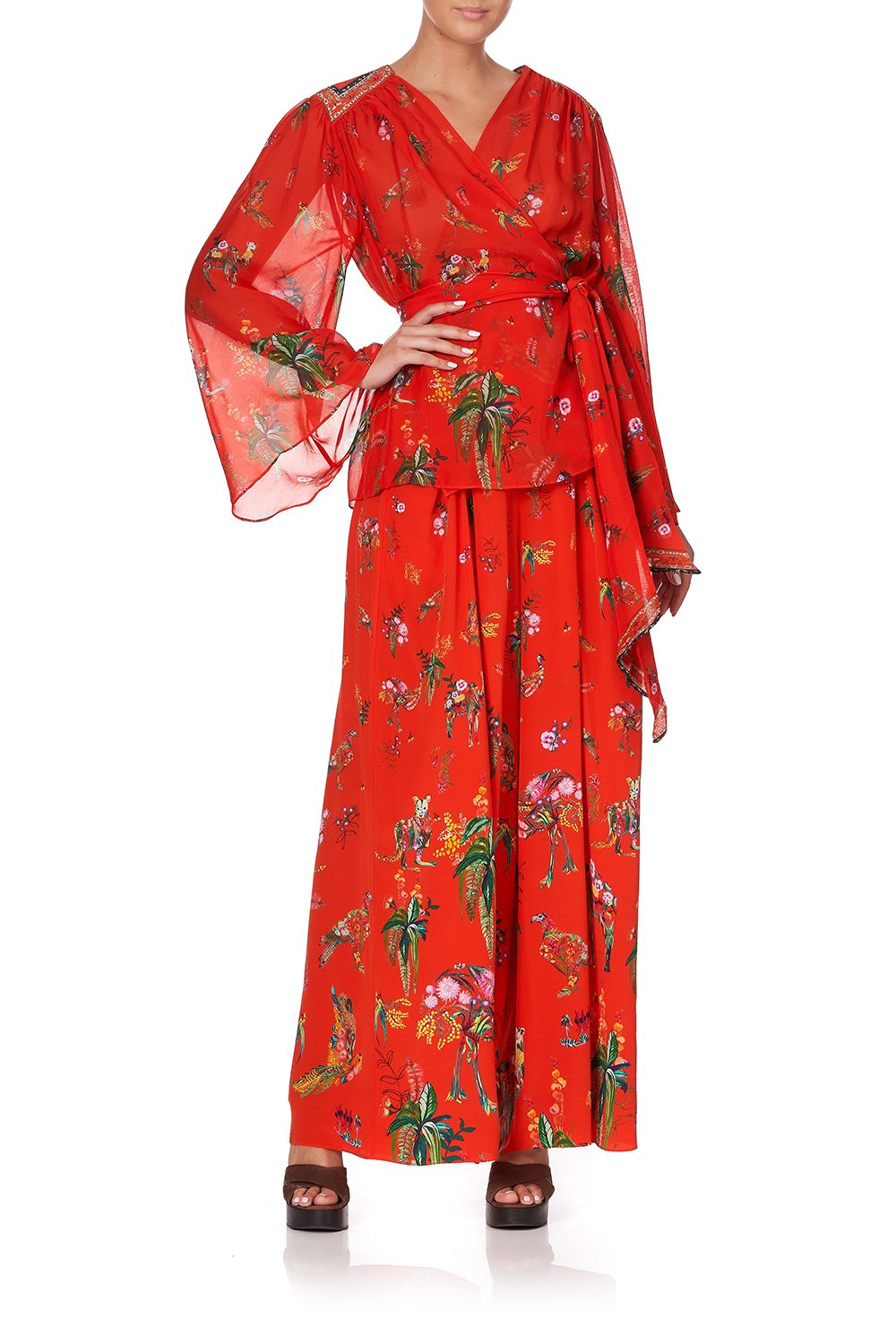 WRAP BLOUSE WITH YOKE CINEMA PARADISO