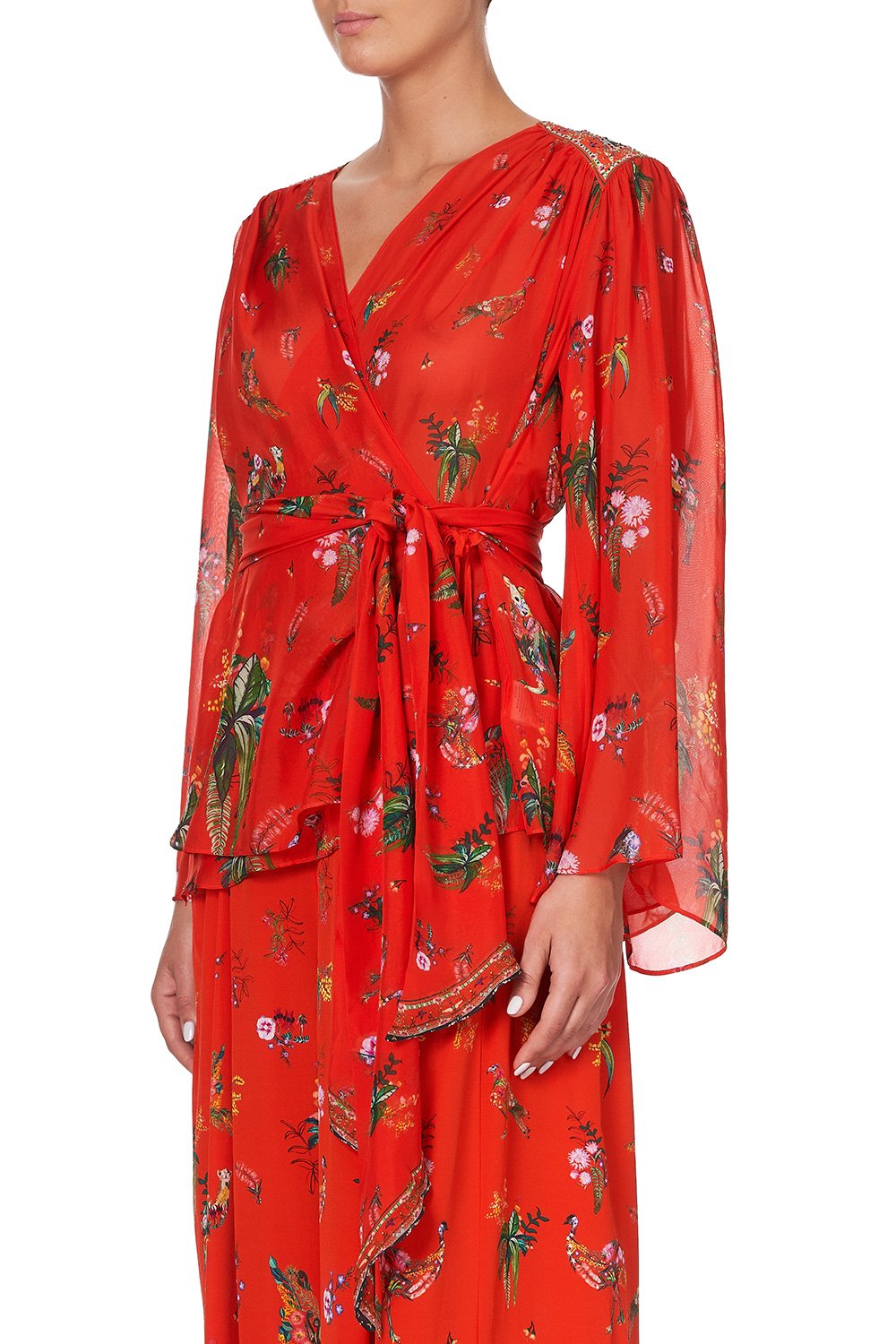 WRAP BLOUSE WITH YOKE CINEMA PARADISO