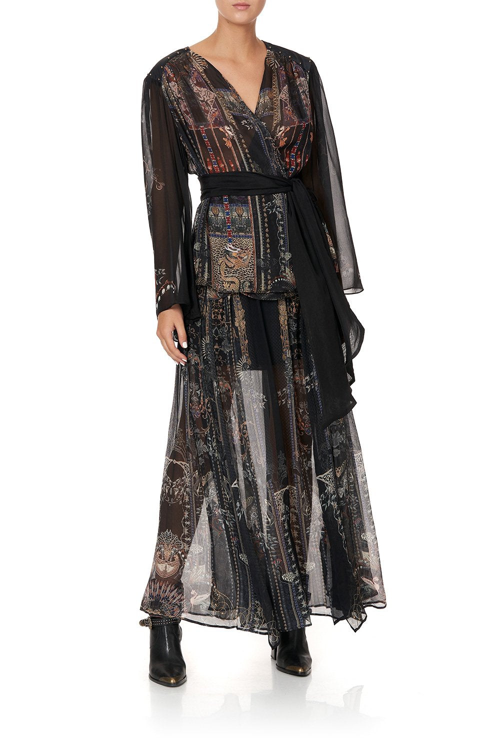 WRAP BLOUSE WITH YOKE SON OF SEVEN QUEENS