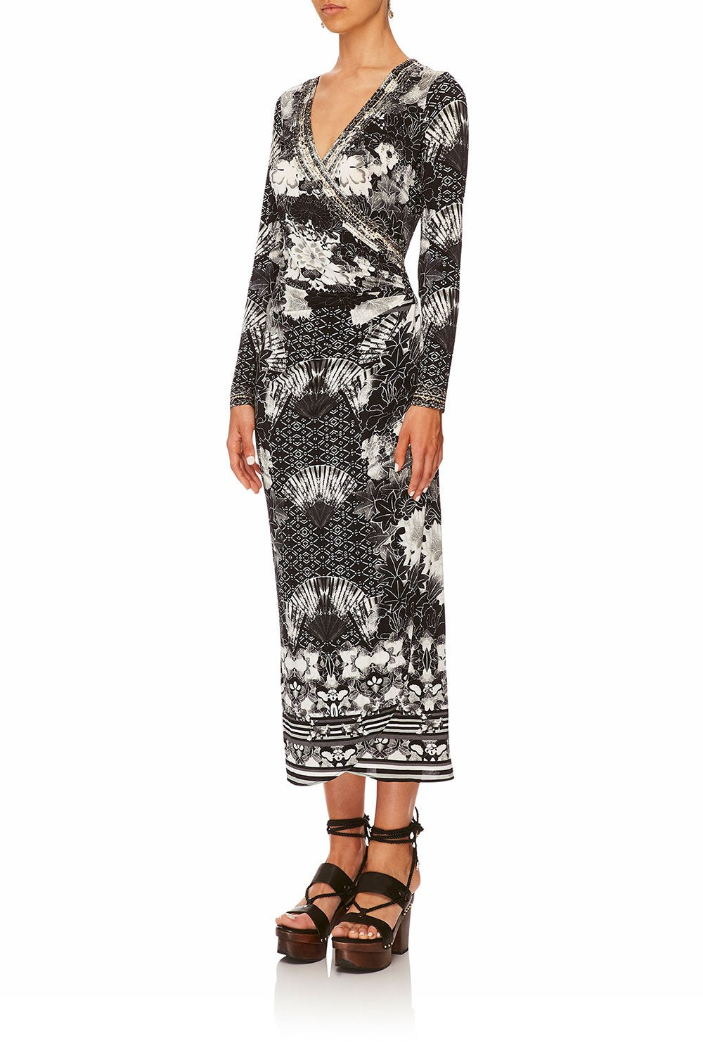 CAMILLA WILD MOONCHILD WRAP DRESS W TIE