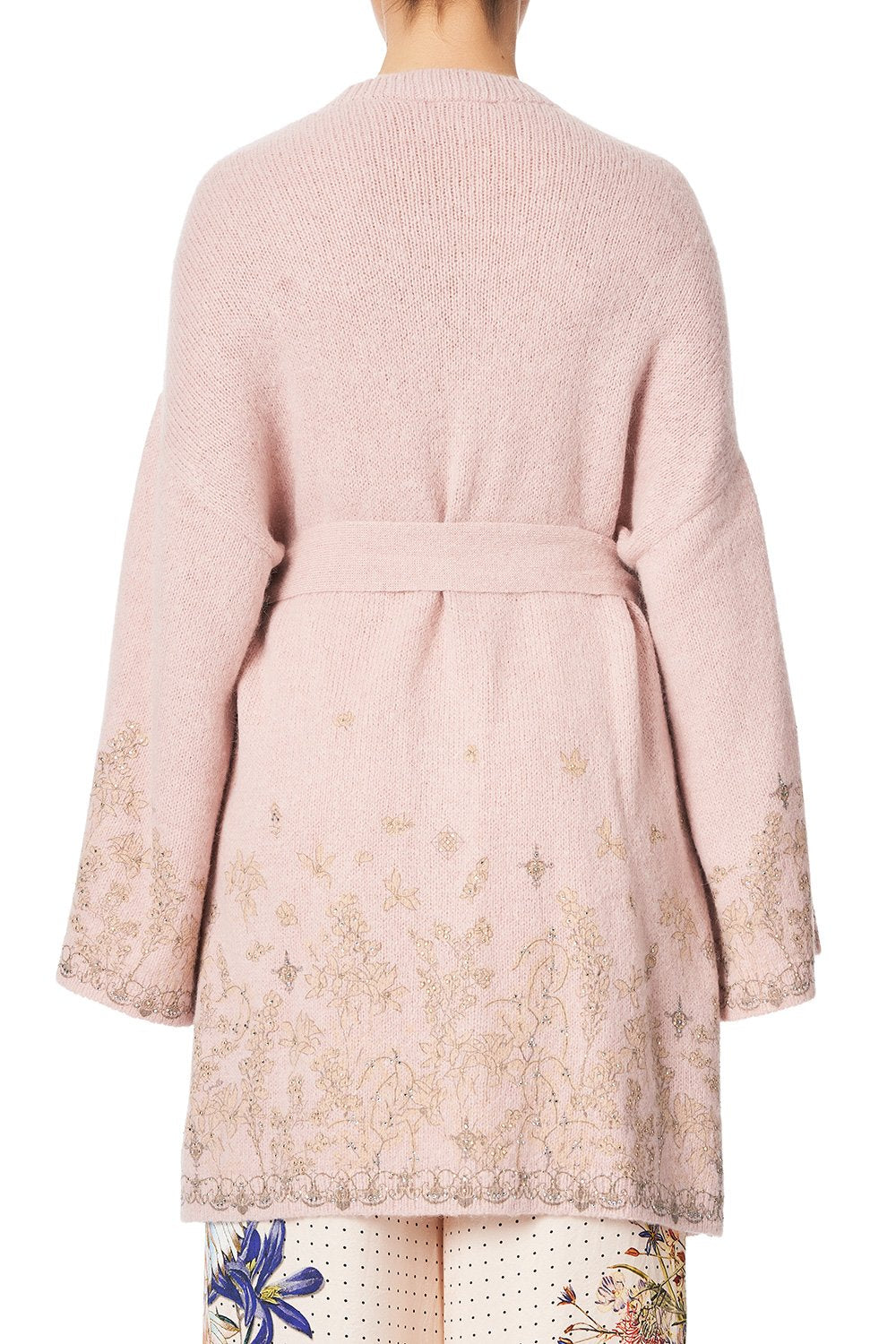 WRAP KNIT WITH KIMONO SLEEVE KINDRED SKIES