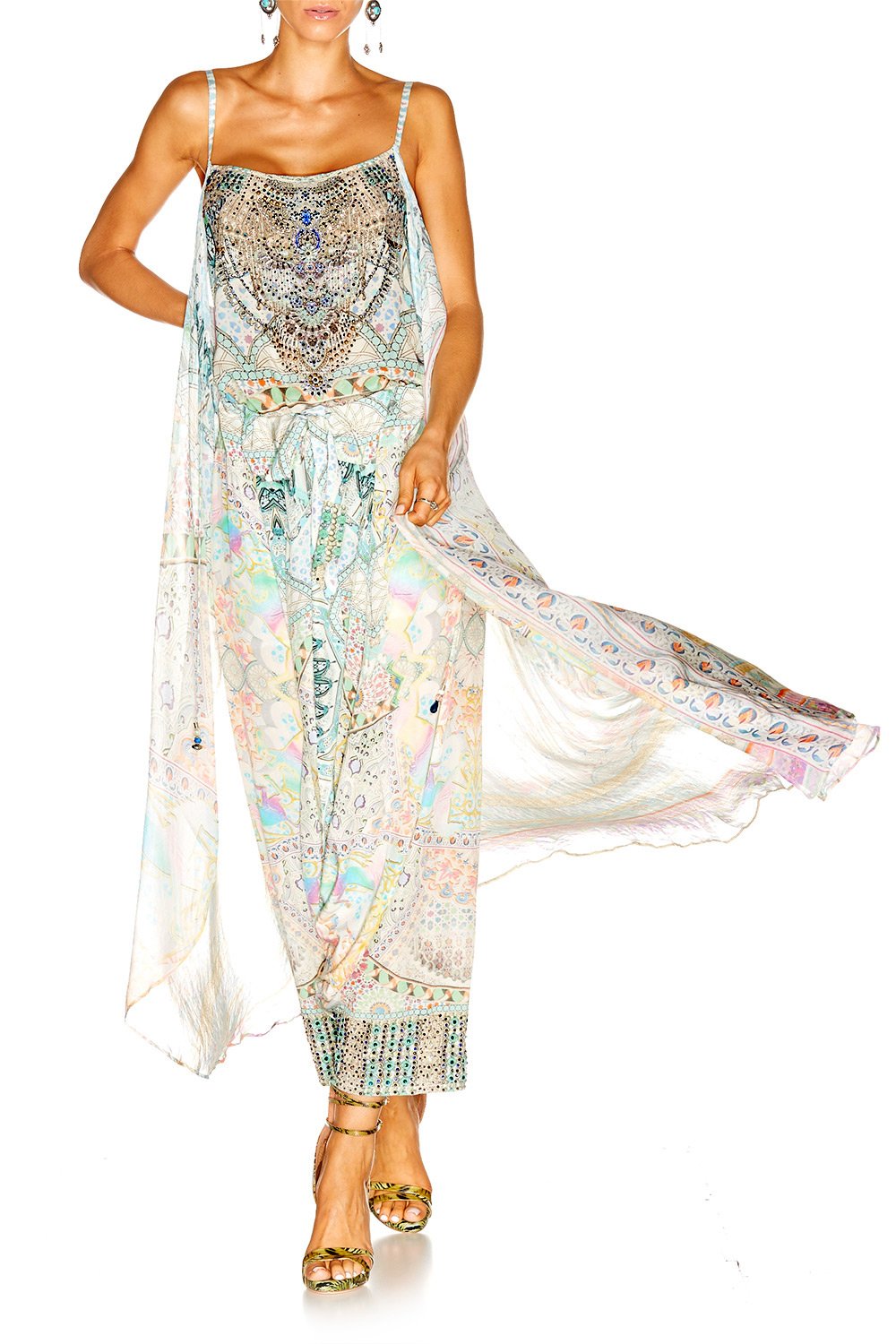 MY DUBAI DREAM MINI DRESS W LONG OVERLAY