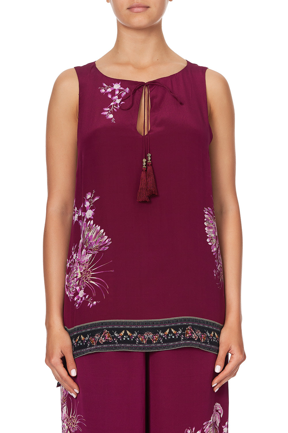 FRONT SPLIT TUNIC DESERT SUNRISE