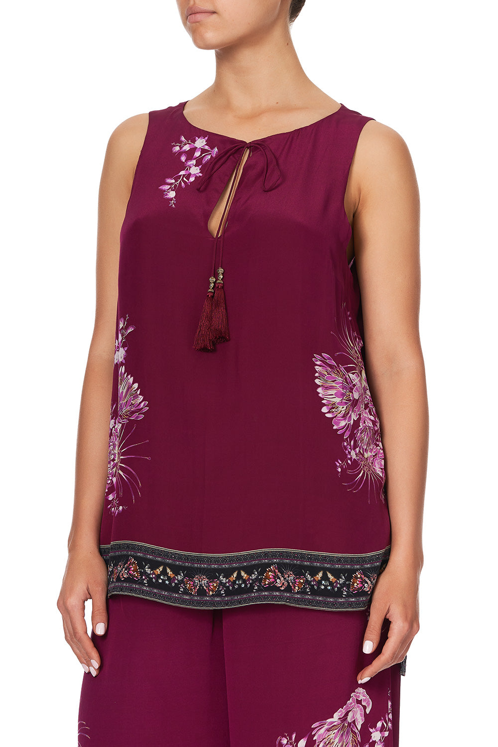 FRONT SPLIT TUNIC DESERT SUNRISE
