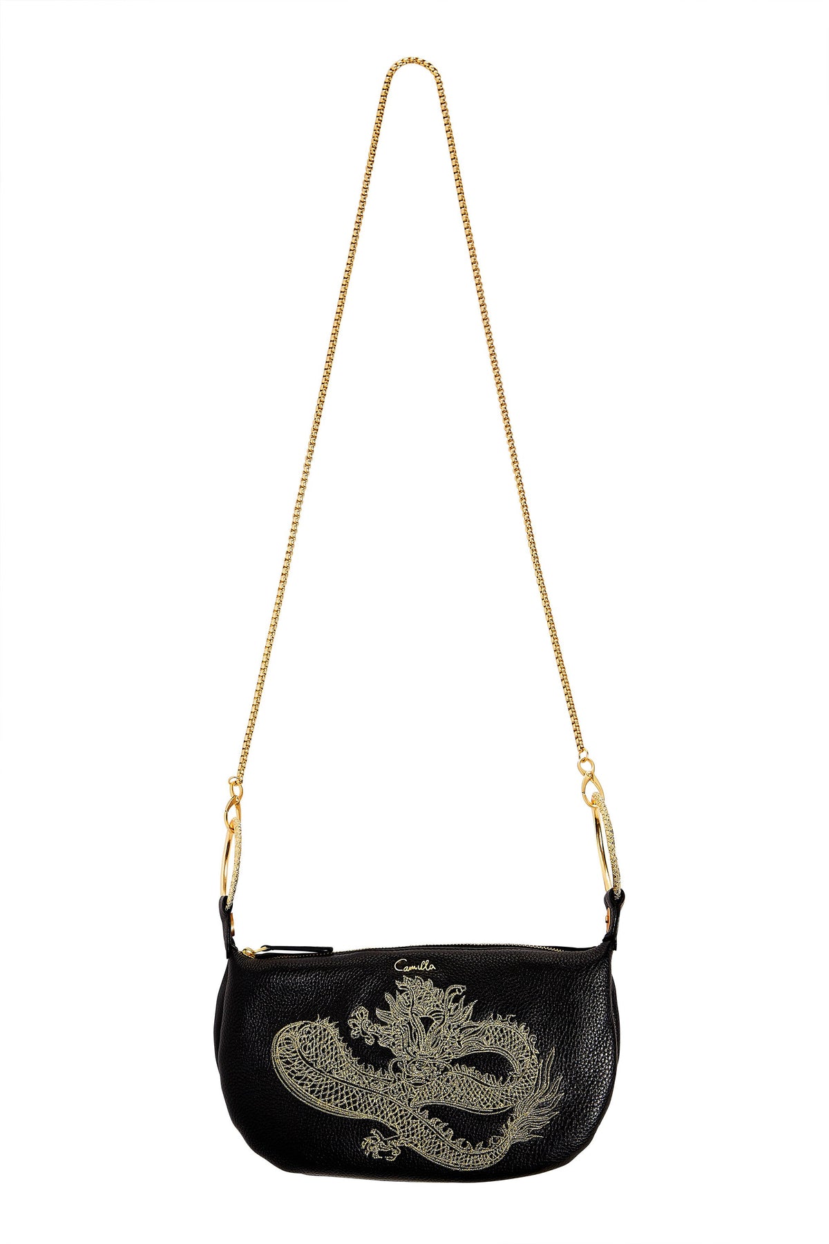 BLACK WRISTLET BAG