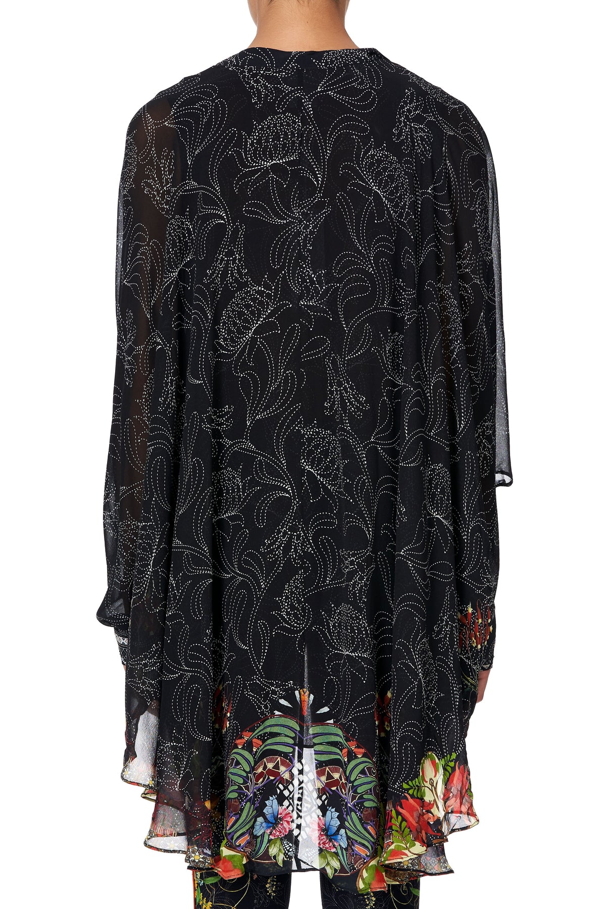 DRAPED BUTTON FRONT BLOUSE BLACKHEATH BETTY