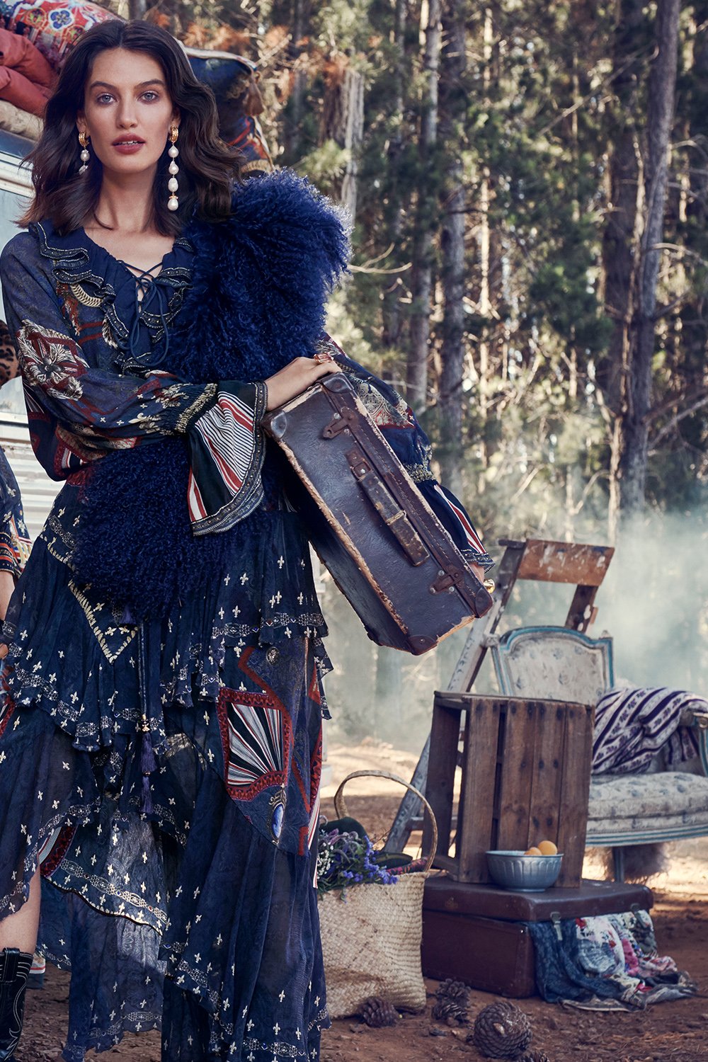 MAXI SKIRT WITH DOUBLE FRILL THIS CHARMING WOMAN