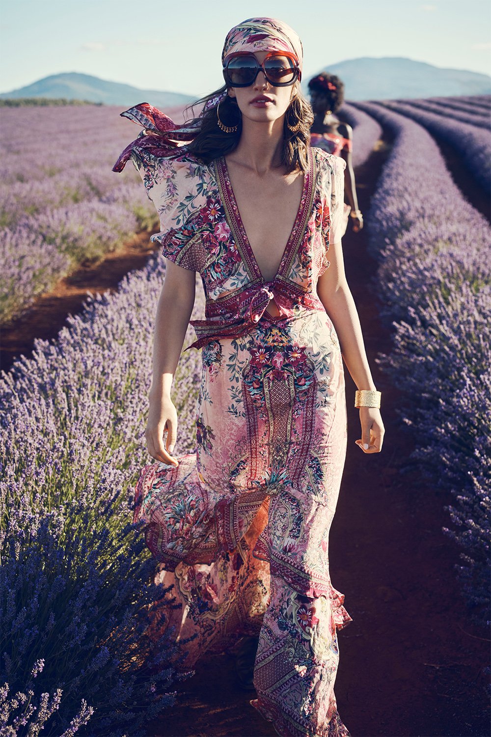 TIE FRONT MAXI WITH CF SPLIT LA BELLE