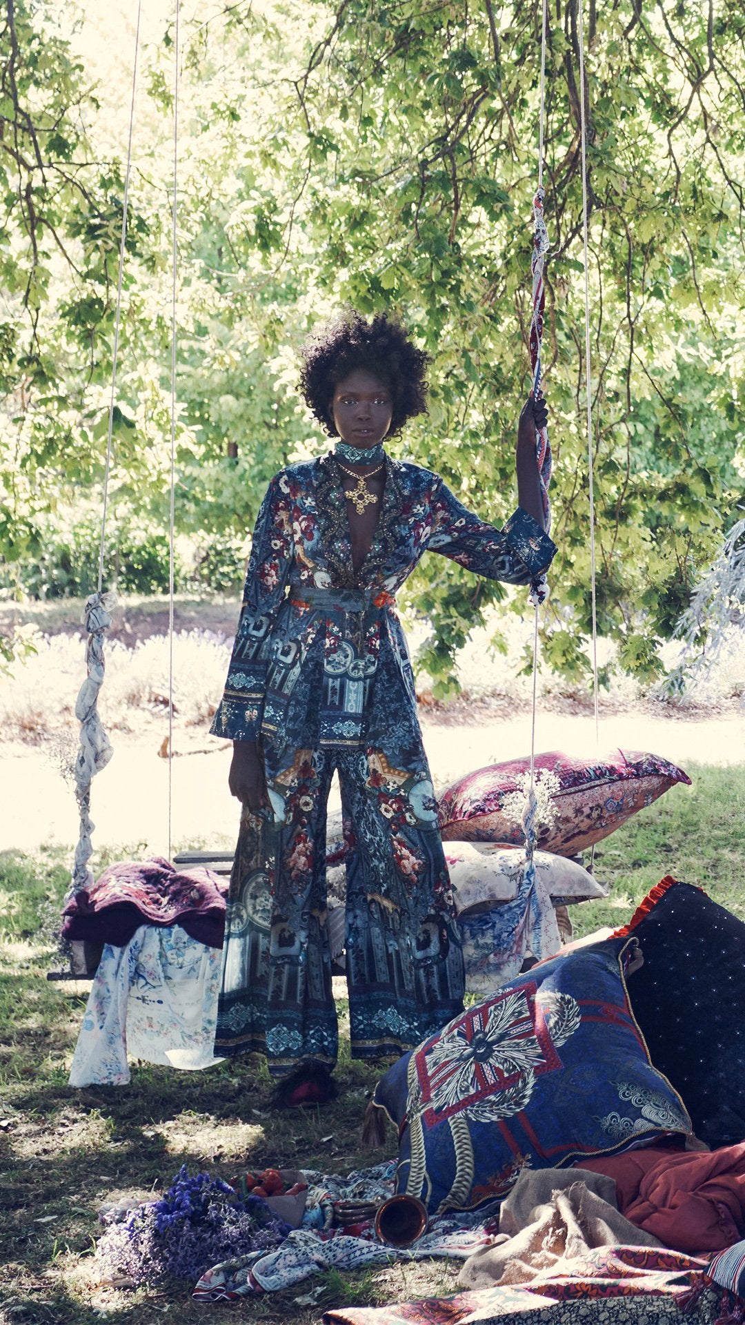 LOOSE JACKET WITH GODETS HOTEL BOHEME