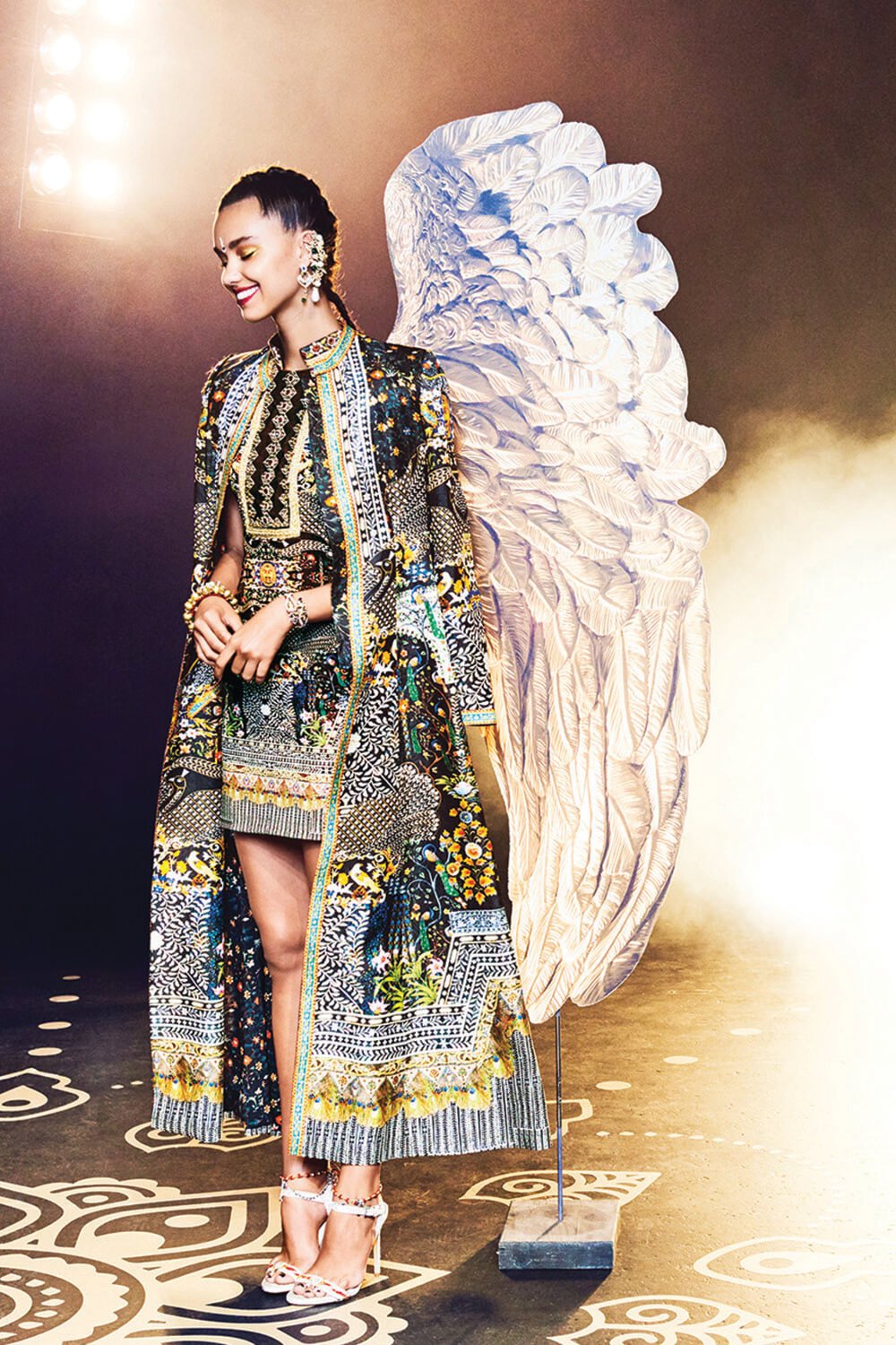 BEHIND CLOSED DOORS LONG PANELLED COAT