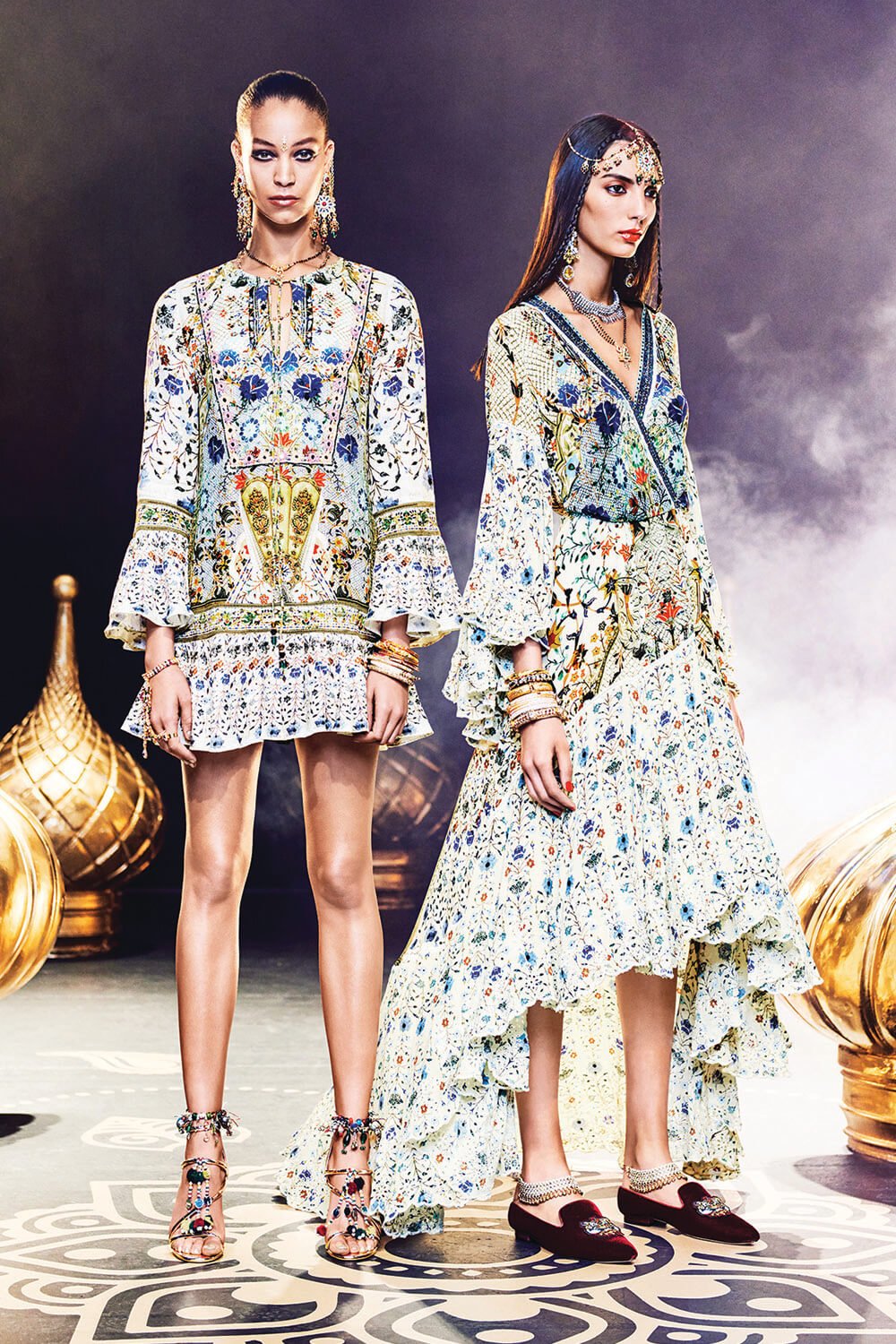 THE BUTTERFLY EFFECT FRILL HEM LONG SLEEVE DRESS