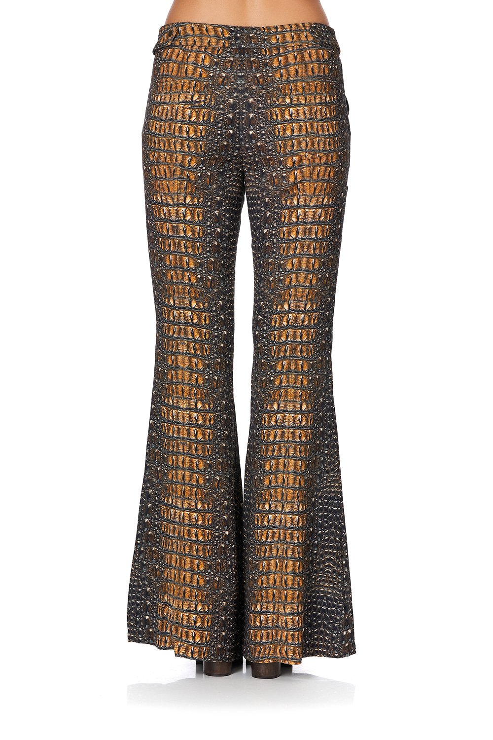 FLARE WITH D-RING DETAIL CROCODILE ROCK