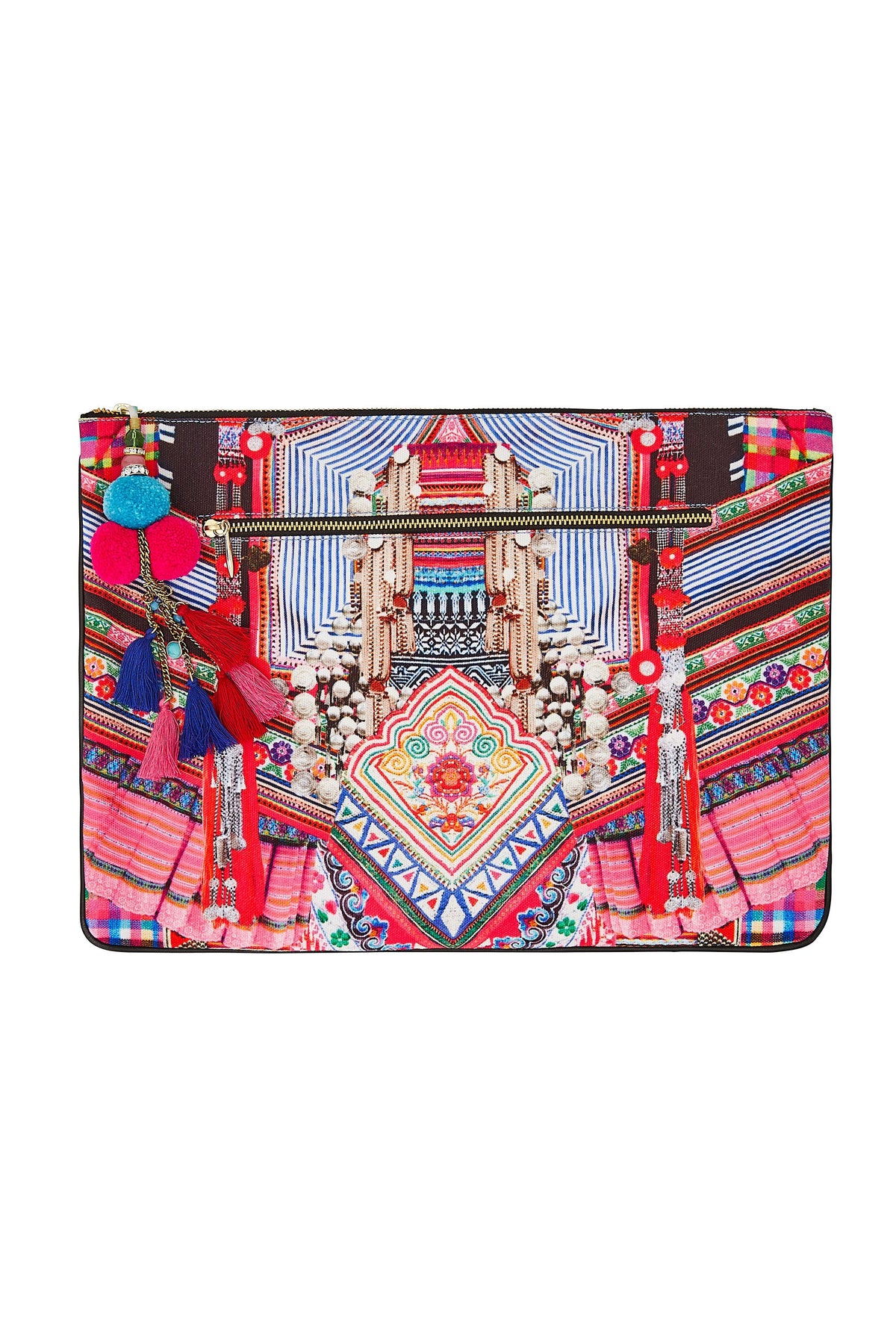 HANI HEAVEN LARGE CANVAS CLUTCH