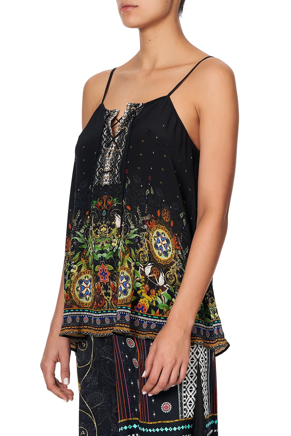 LACE UP FRONT CAMI BLACKHEATH BETTY