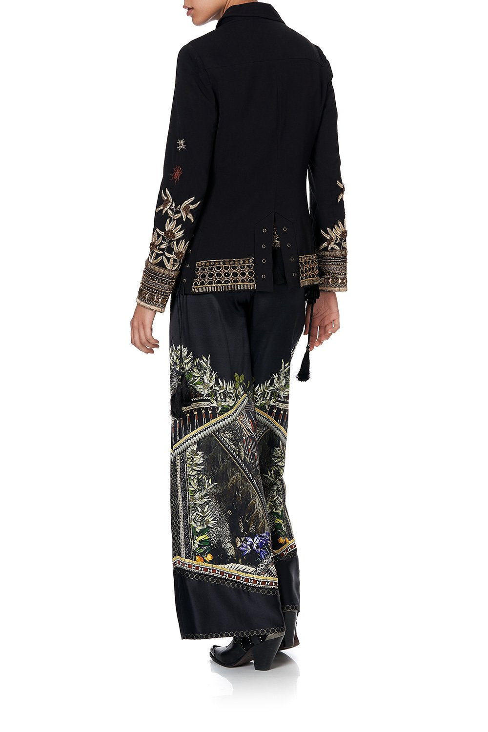 JACKET WITH LACE UP SIDE PANELS BOTANICAL CHRONICLES